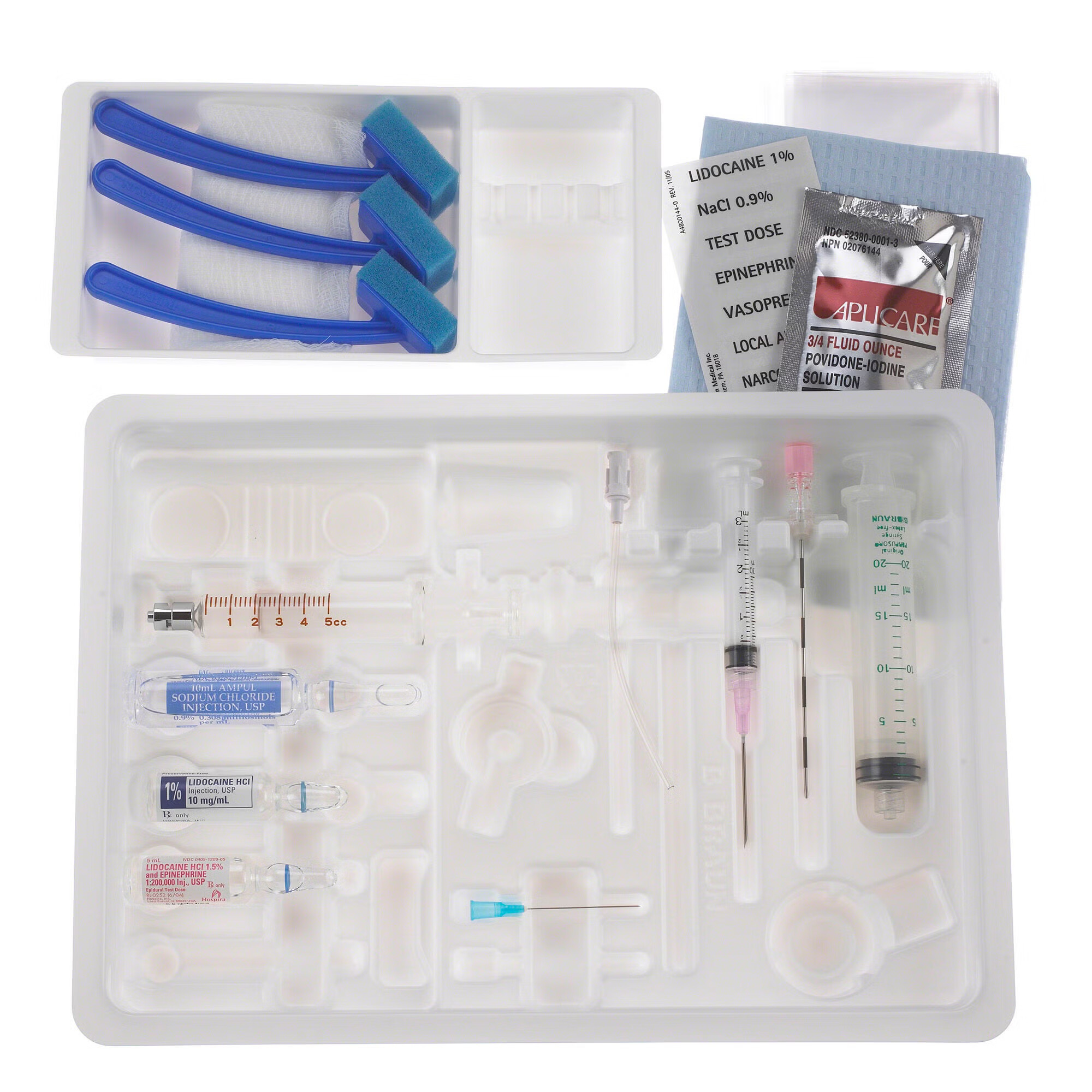B. Braun - 332256 Epidural Tray Perifix® Single Shot Tuohy Schliff / Winged 18 Gauge 3-1/2 Inch
