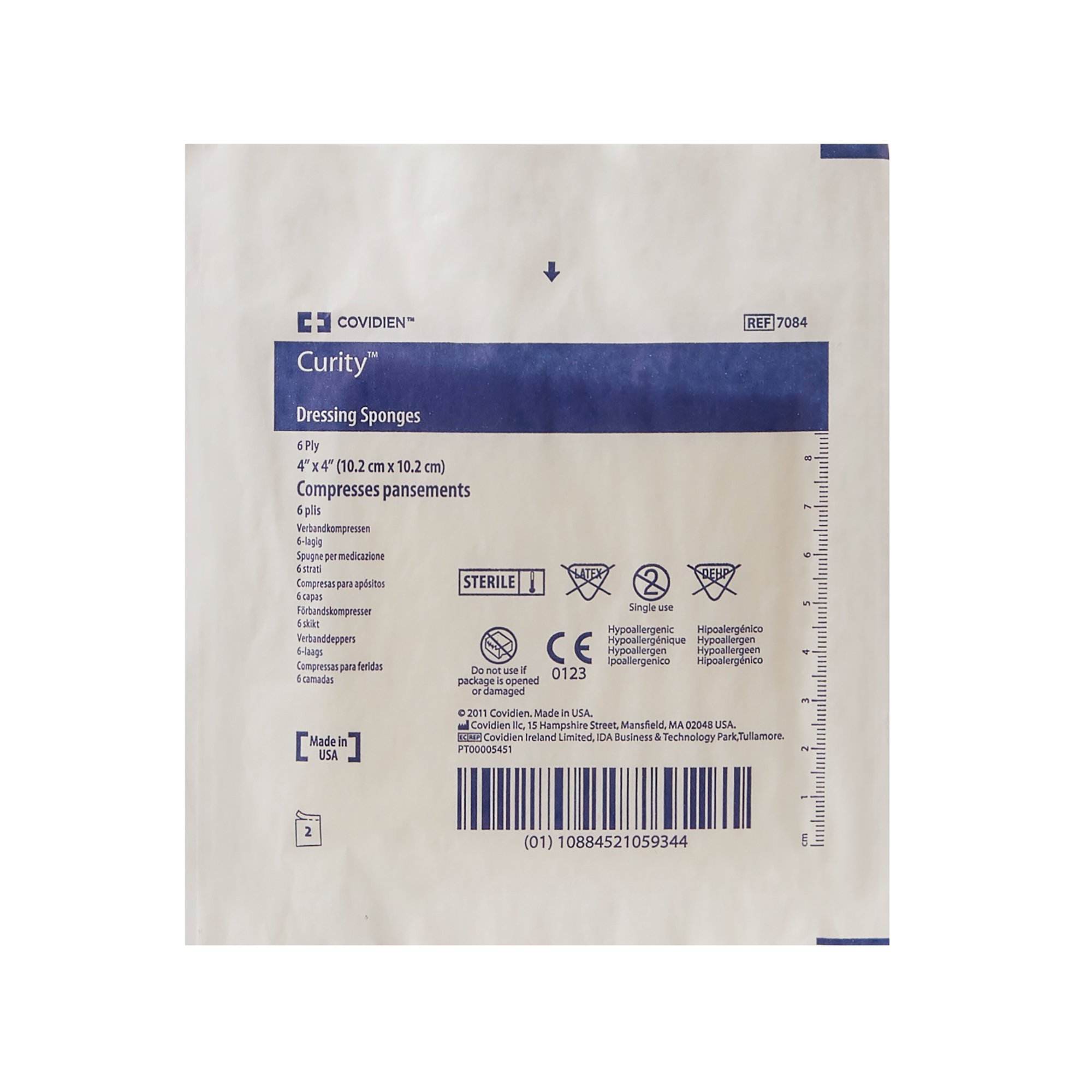 Curity Nonwoven Sponge 7084- by Cardinal
