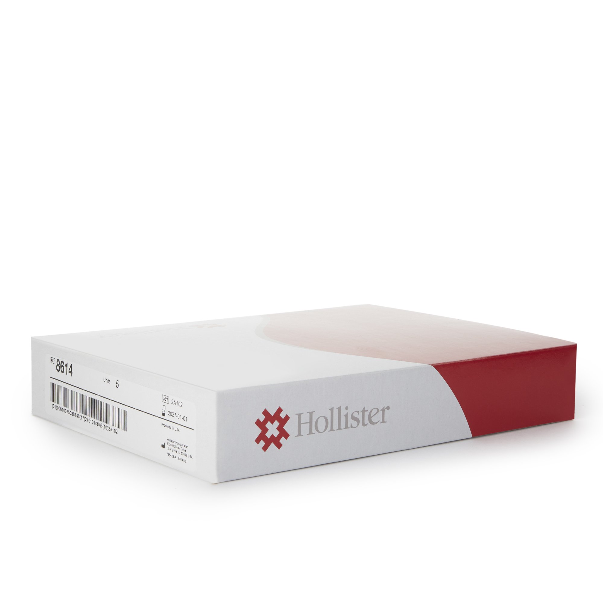 Hollister 8614 - Premier™ Flextend™ 8614 1-Piece Transparent Colostomy Pouch, Pre-cut to Fit 32mm - 5/Box