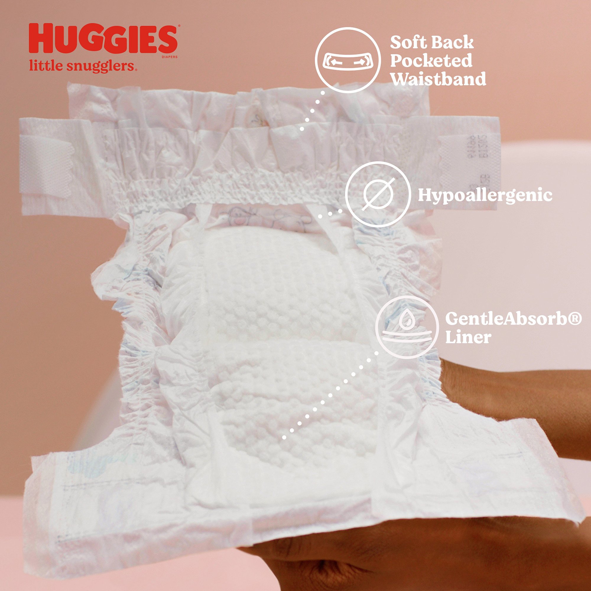 Kimberly Clark 67330 - Huggies® Little Snugglers Diaper, Preemie - 30/Box, 180/Case