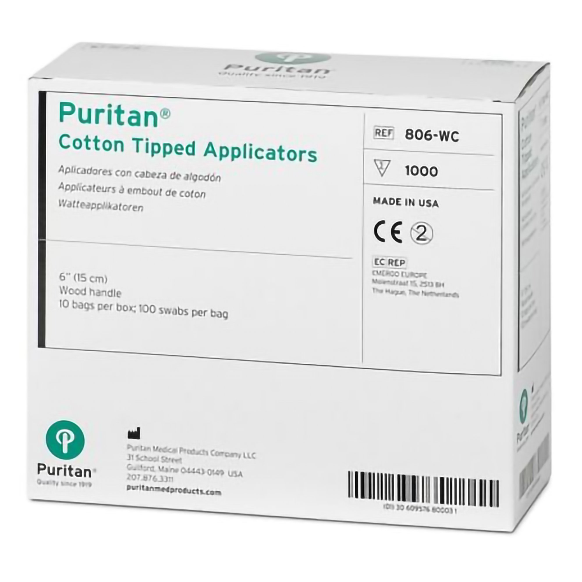 Puritan Medical Products 806-WC - Puritan® Swabstick - 1000/Box, 10000/Case