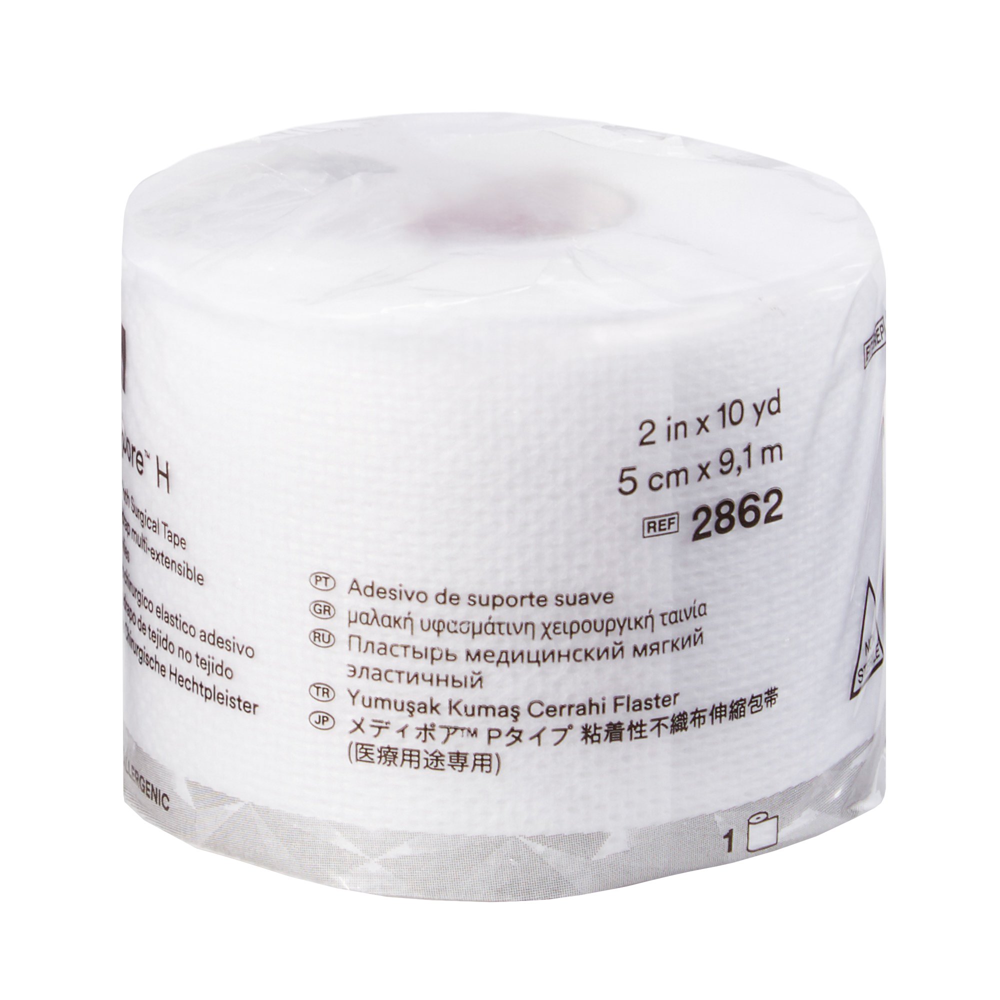 Solventum Corporation 2862 - 3M™ Medipore™ H Cloth Medical Tape, 2 Inch x 10 Yard, White - 1/Roll, 12/Case