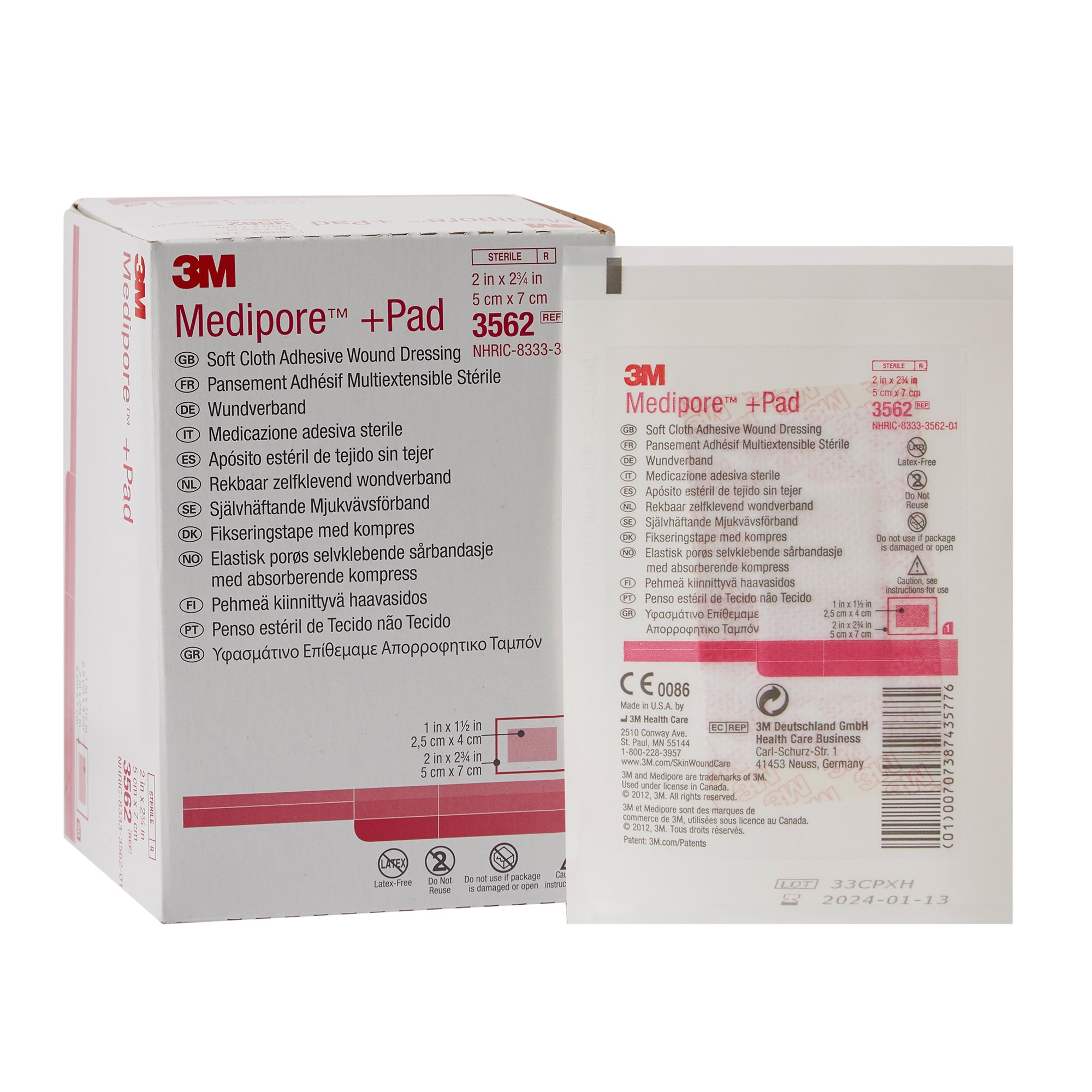 Solventum Corporation - 3562 3M™ Medipore™ Sterile Adhesive Dressings