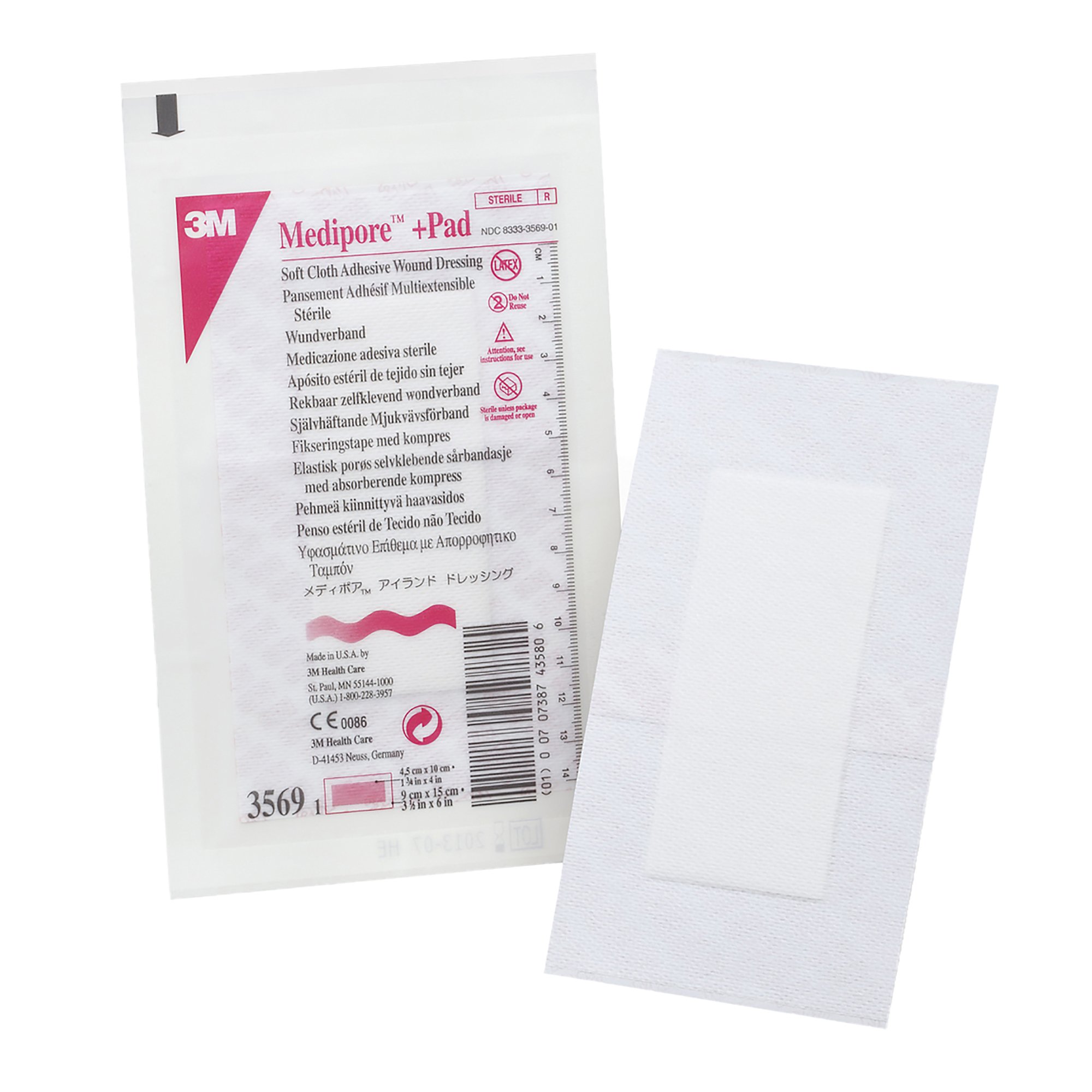 Solventum Corporation - 3569 3M™ Medipore™ Adhesive Dressing