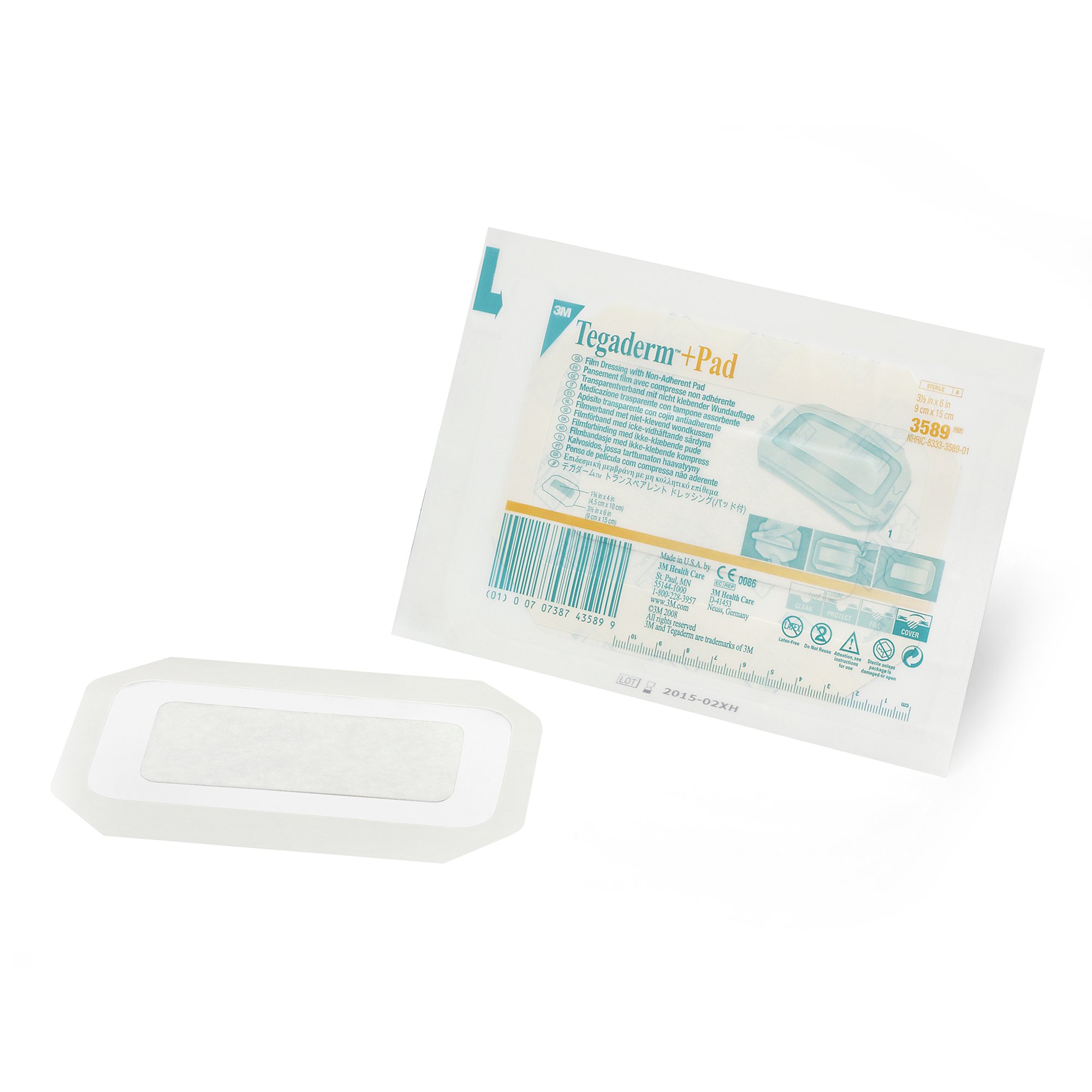 Solventum Corporation - 3589 3M™ Tegaderm™ Transparent Film Dressing with Pad