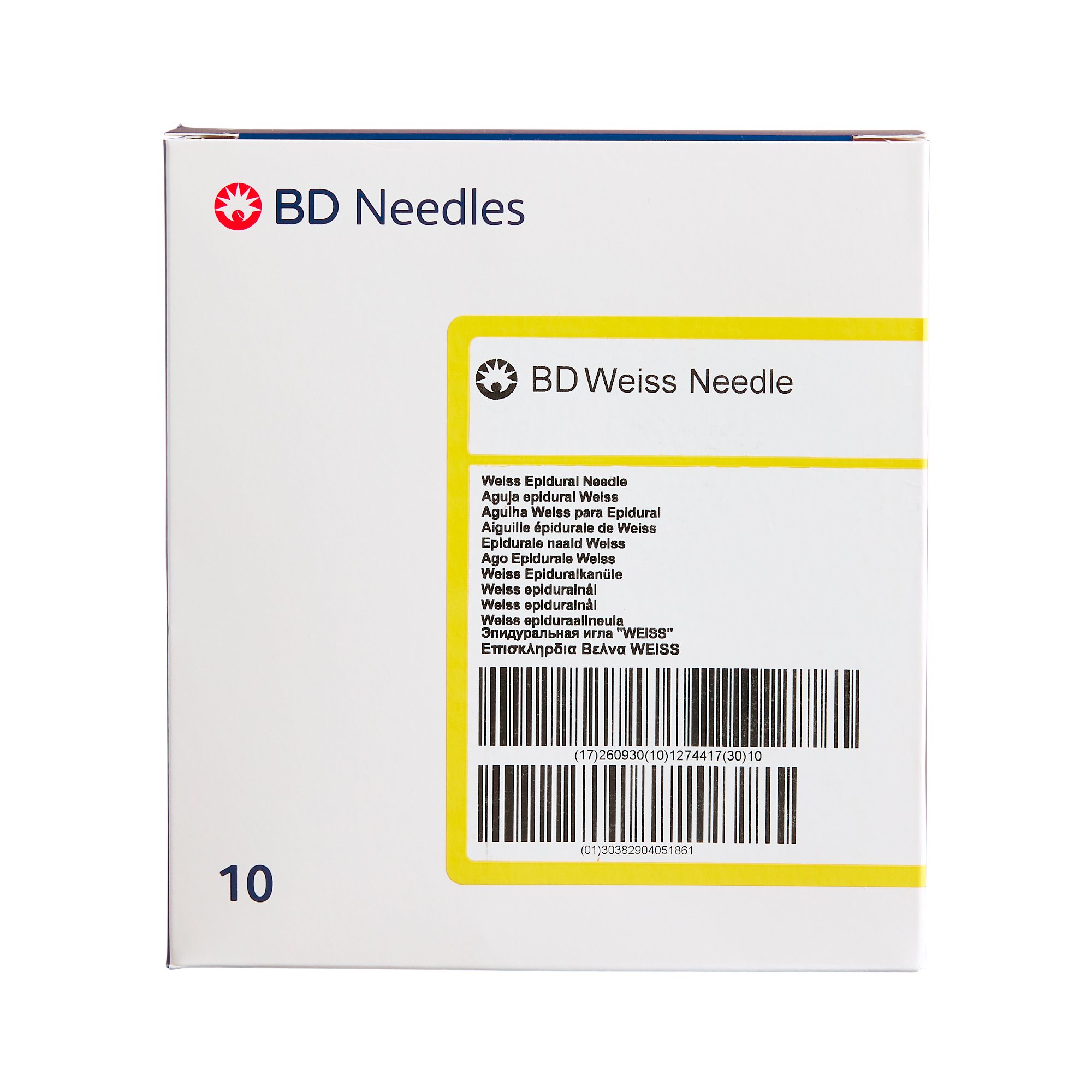 BD 405186 - Perisafe™ Epidural Needle - 10/Box, 50/Case