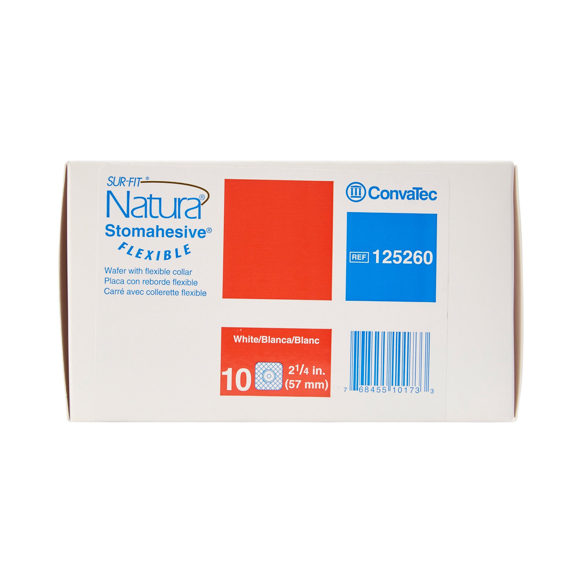ConvaTec 125260 - Sur-Fit Natura® Two-Piece Stomahesive® Skin Barrier, 57 mm flange - 1/Each, 10/Box