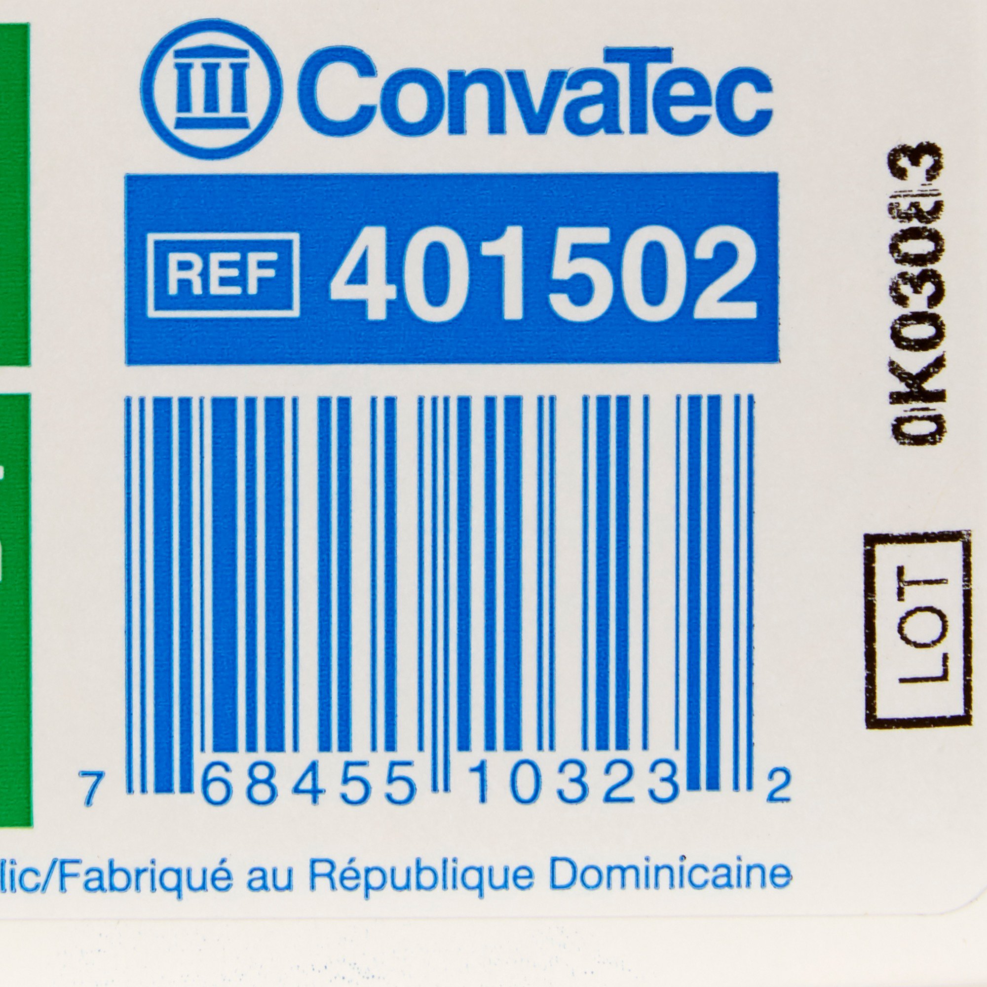 Sur-Fit Natura Colostomy Pouch 401502 by ConvaTec