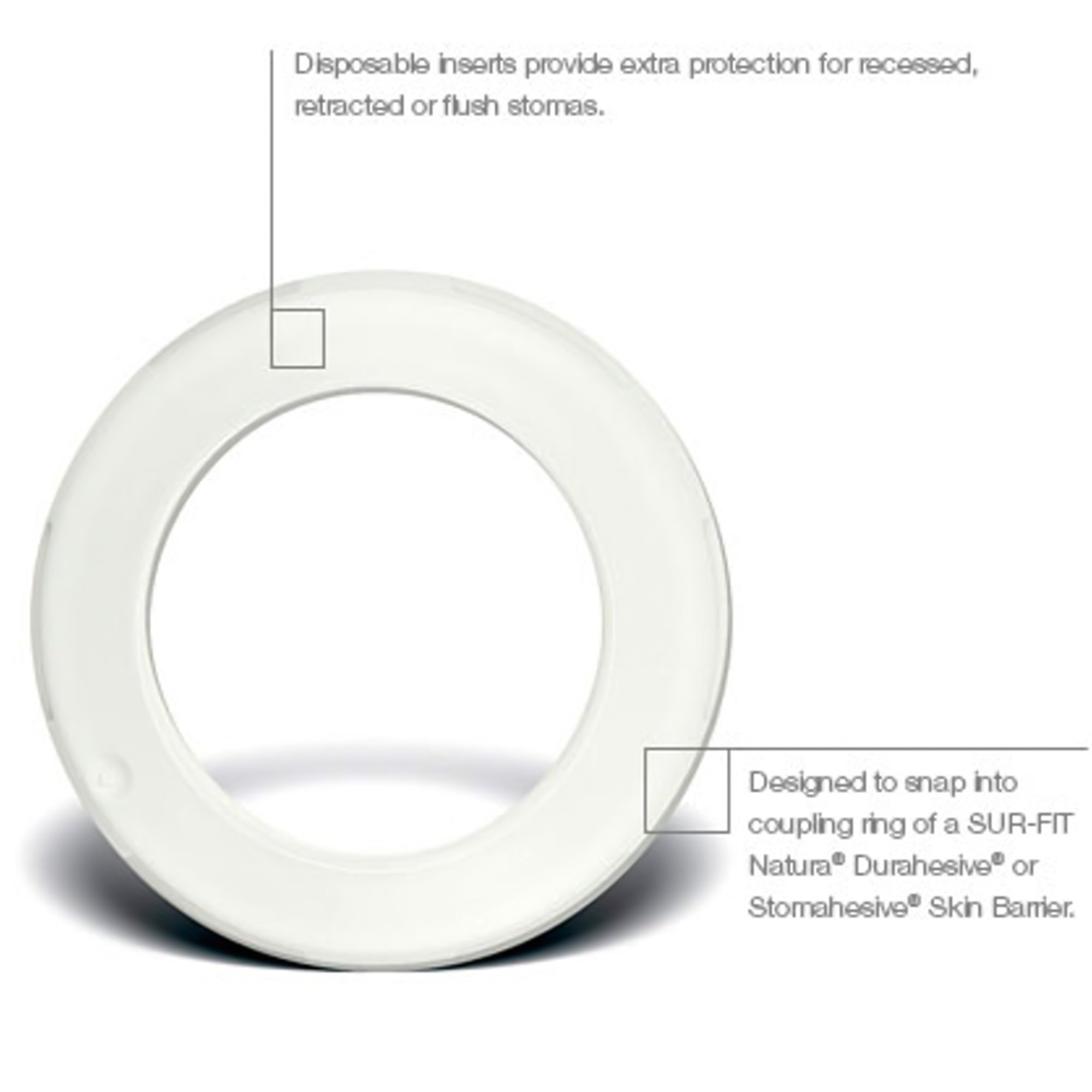 ConvaTec 404006 - ConvaTec® Sur-Fit Natura® Convex Insert - 5/Box