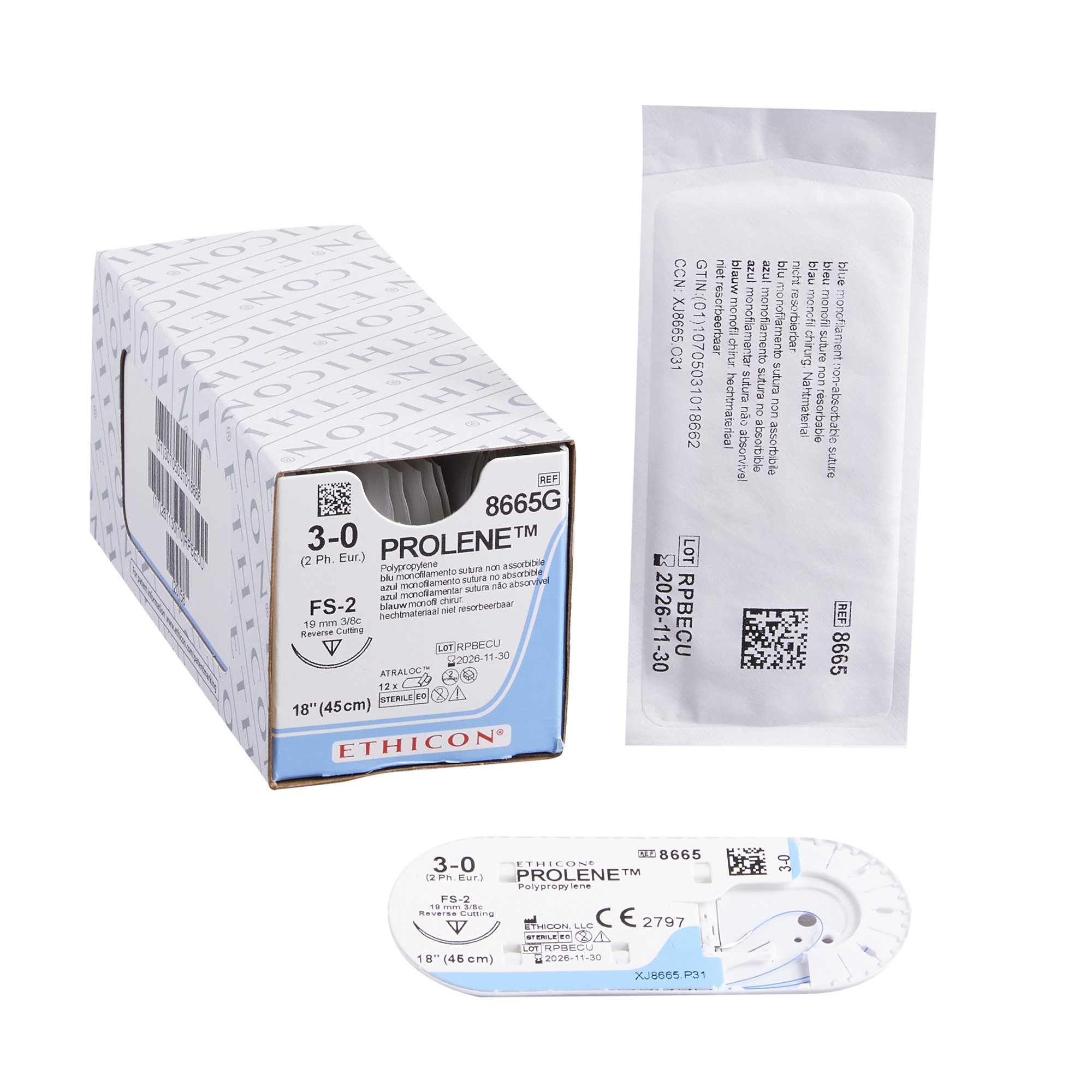 J & J Healthcare Systems - 8665G Prolene™ Suture with Needle
