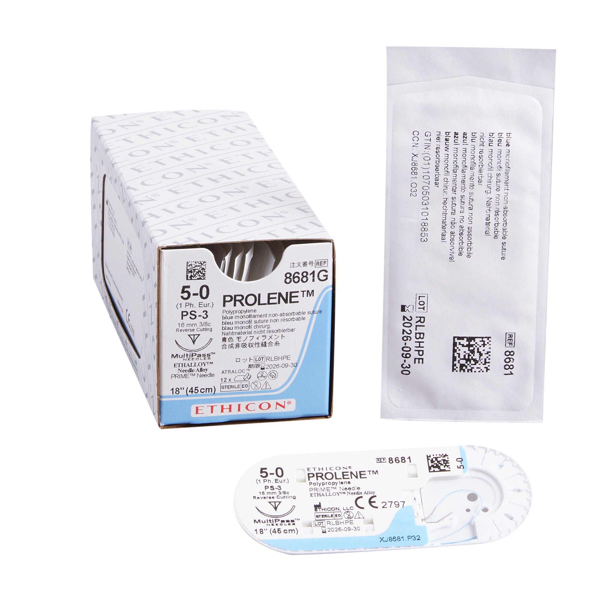 J & J Healthcare Systems - 8681G Prolene™ Suture with Needle