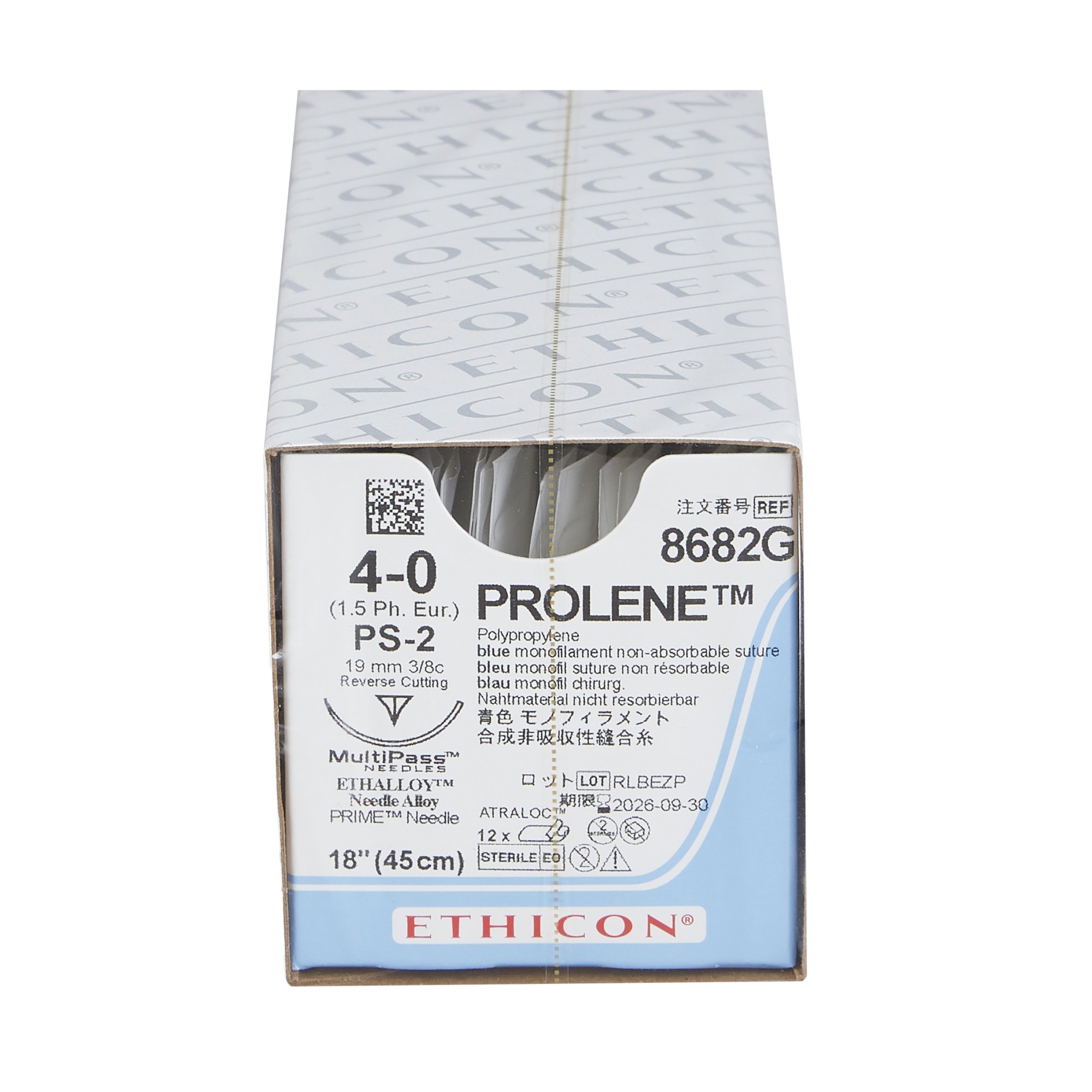 J & J Healthcare Systems 8682G - Prolene™ Suture with Needle - 12/Dozen, 12/Box