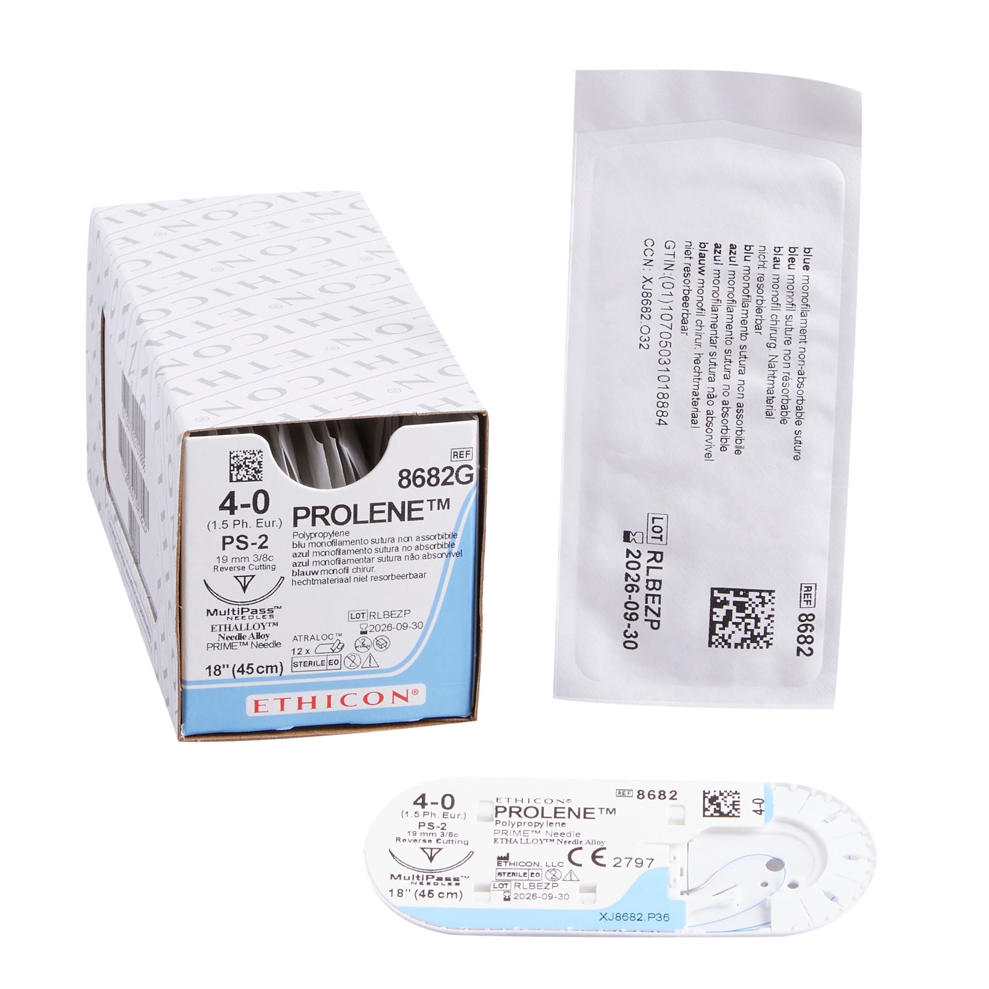 J & J Healthcare Systems - 8682G Prolene™ Suture with Needle