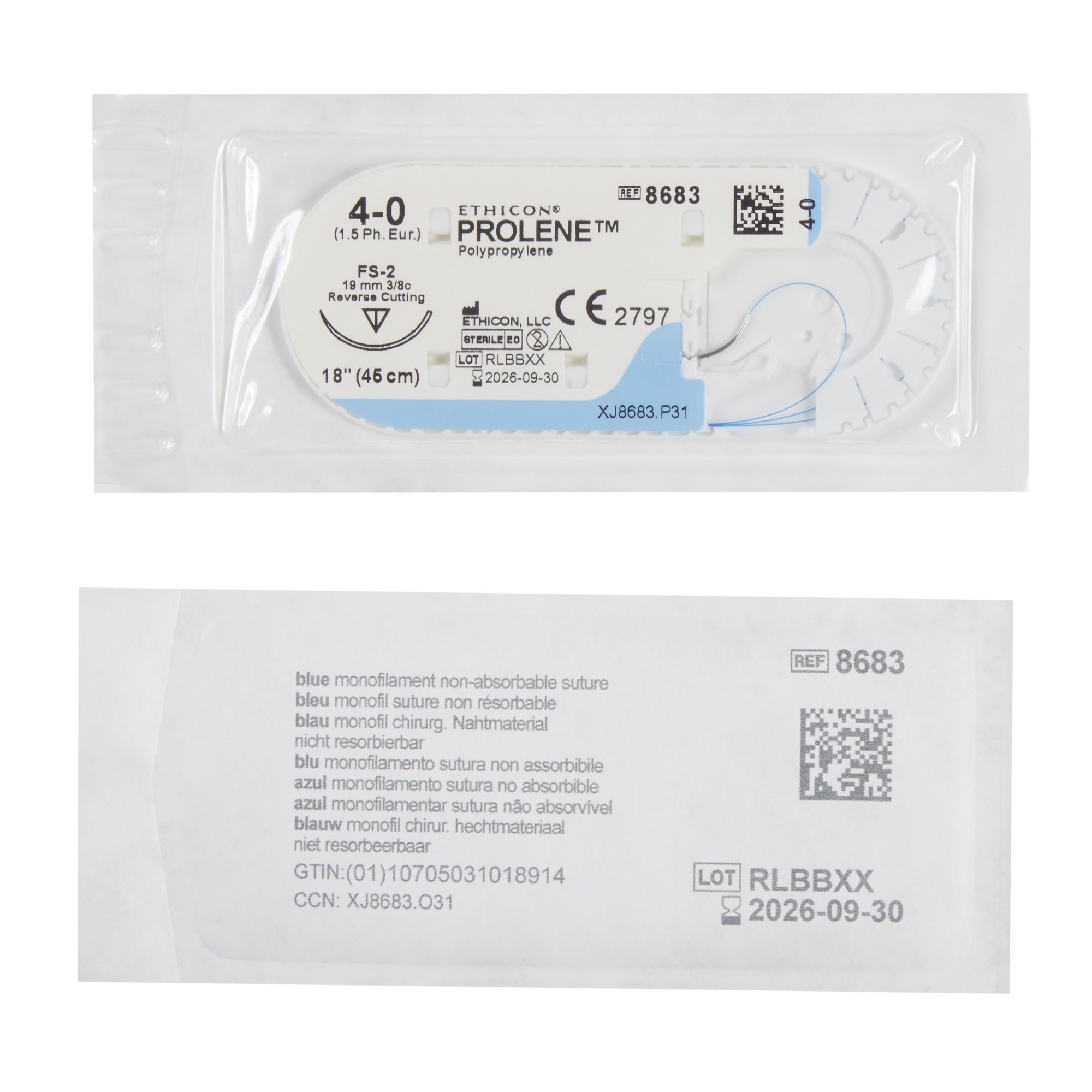 J & J Healthcare Systems - 8683G Prolene™ Suture with Needle