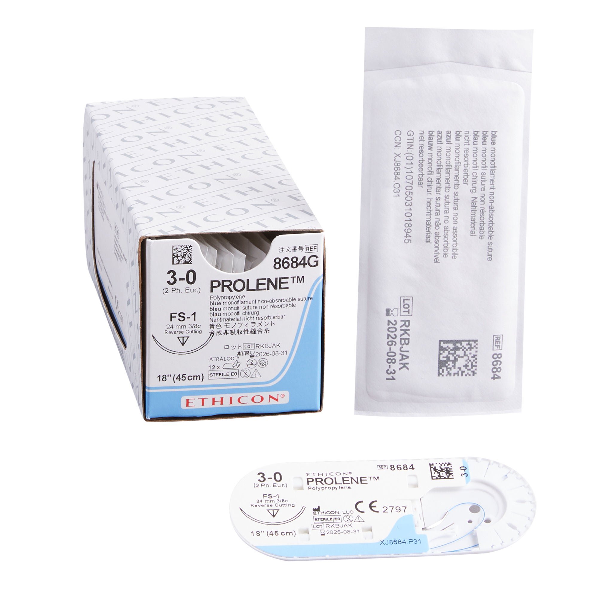 J & J Healthcare Systems - 8684G Prolene™ Suture with Needle