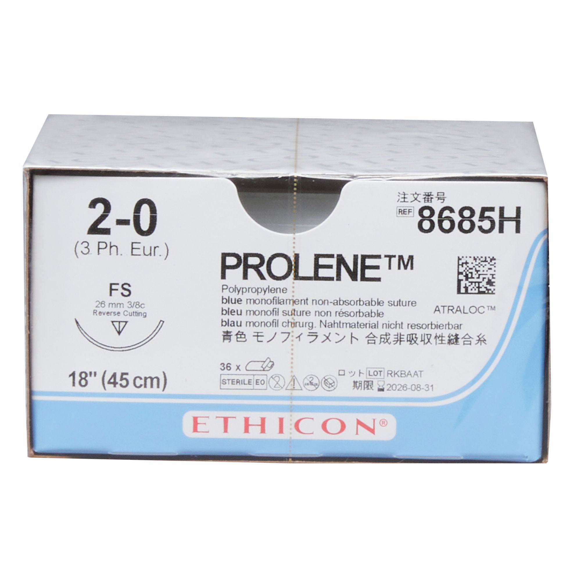 J & J Healthcare Systems - 8685H Prolene™ Suture with Needle