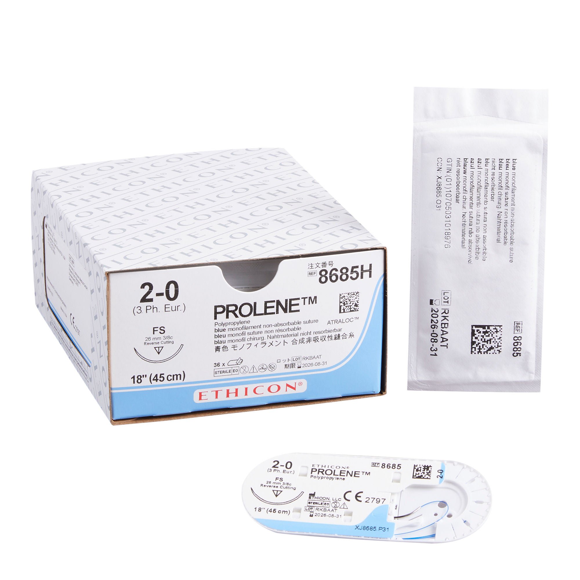 J & J Healthcare Systems - 8685H Prolene™ Suture with Needle