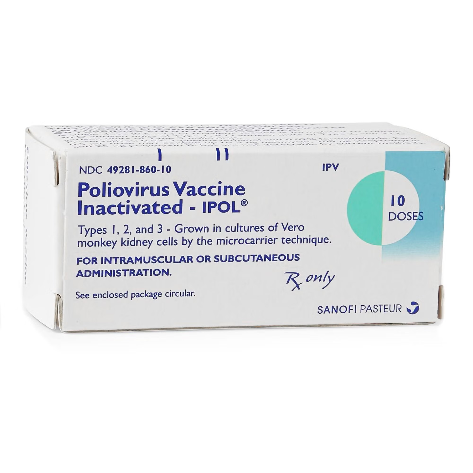 Sanofi Pasteur - 49281086010 IPOL® Poliovirus Vaccine Inactivated 40 Unit - 8 Unit - 32 Unit / 0.5 mL Injection 5 mL