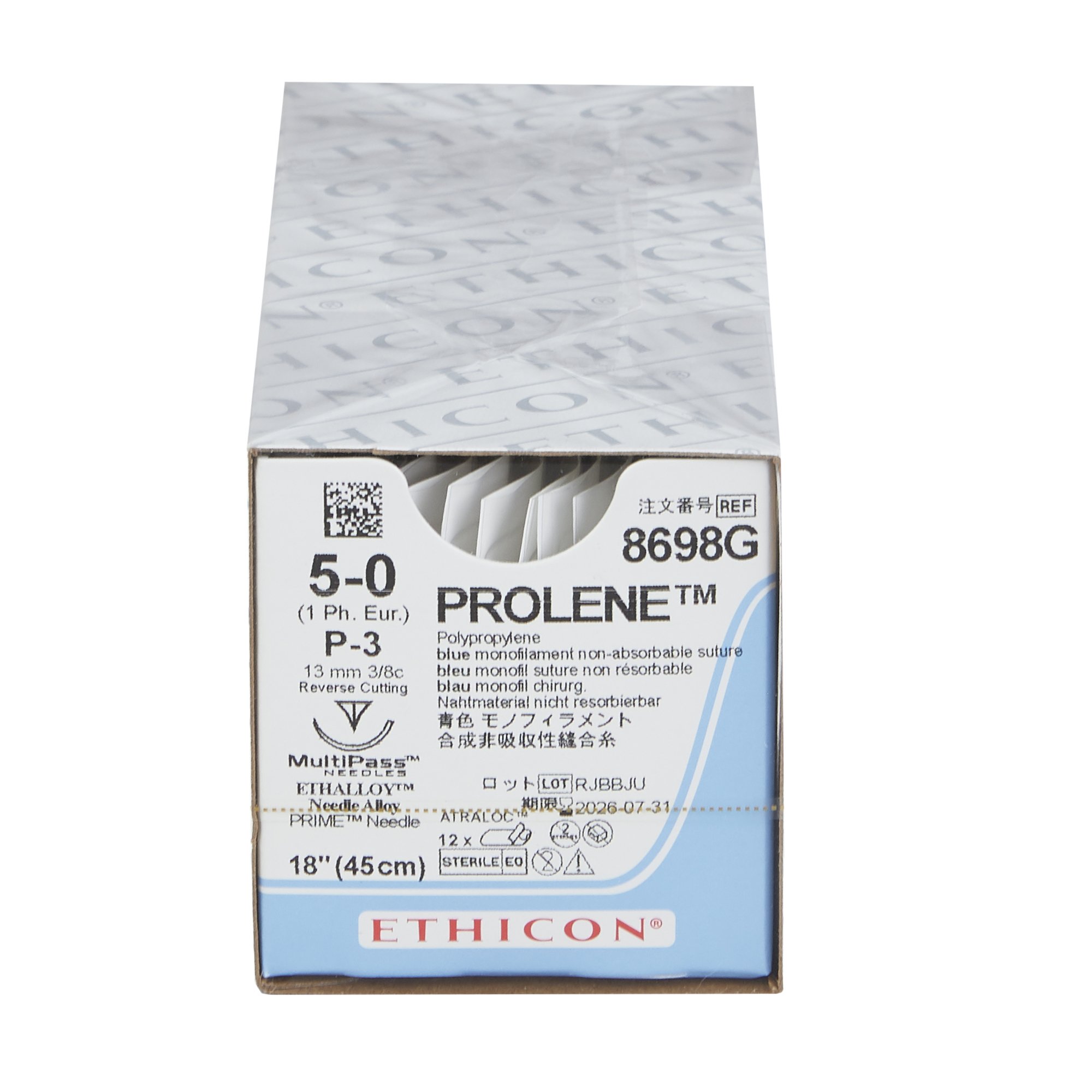 J & J Healthcare Systems - 8698G Prolene™ Suture with Needle