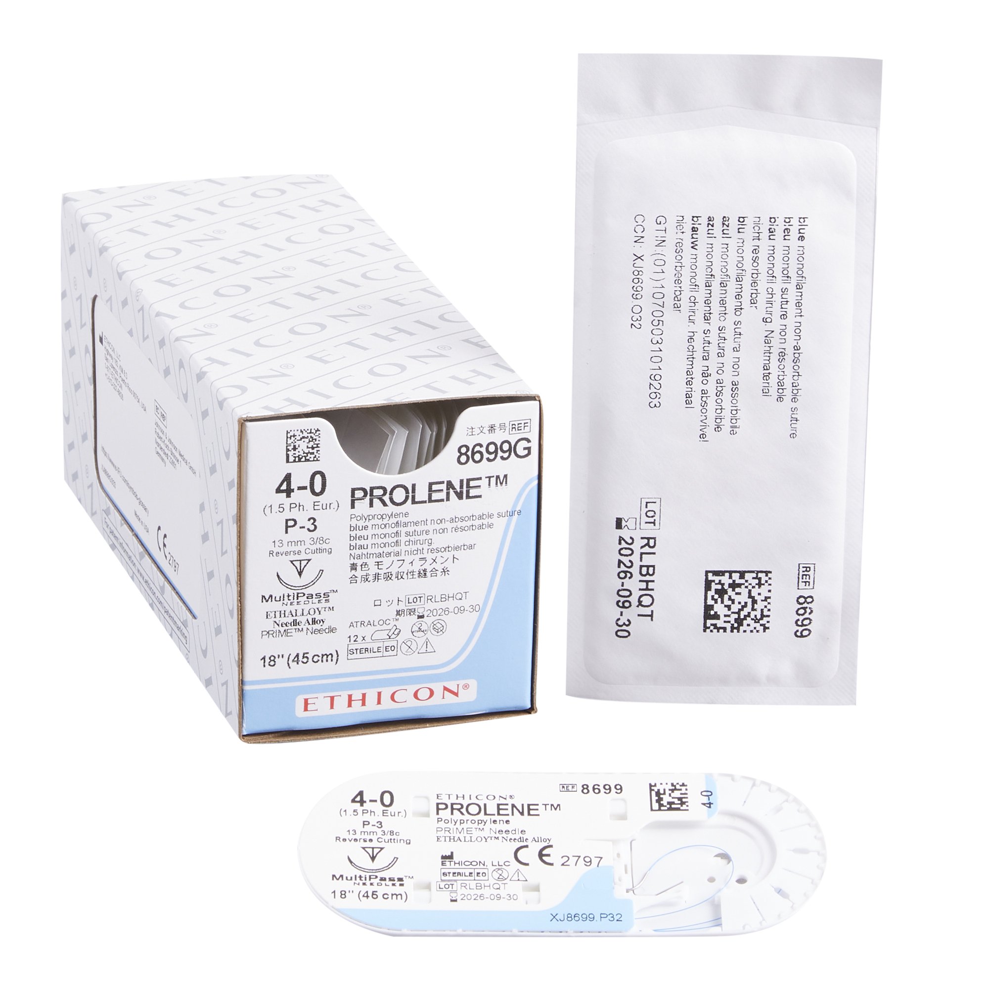 J & J Healthcare Systems - 8699G Prolene™ Suture with Needle