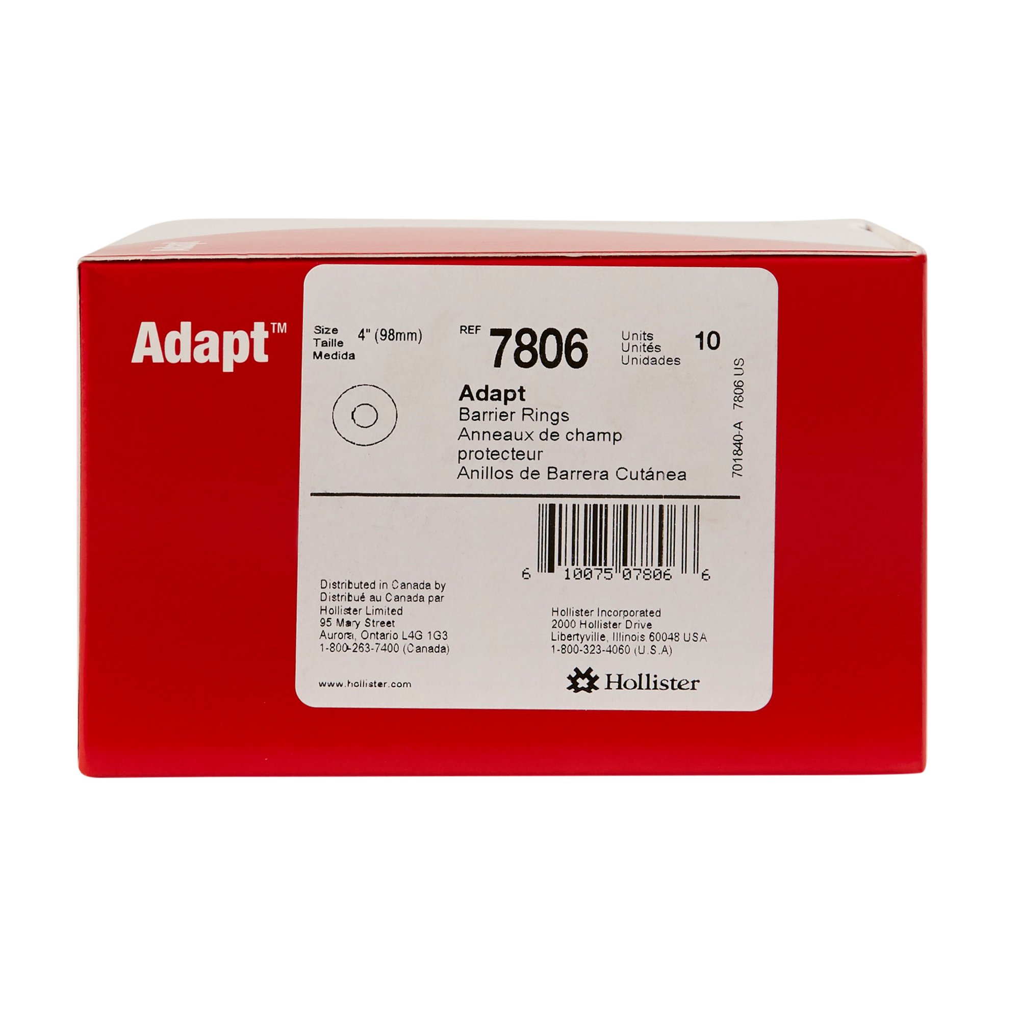 Hollister - 7806 Adapt™ Colostomy Skin Barrier Ring