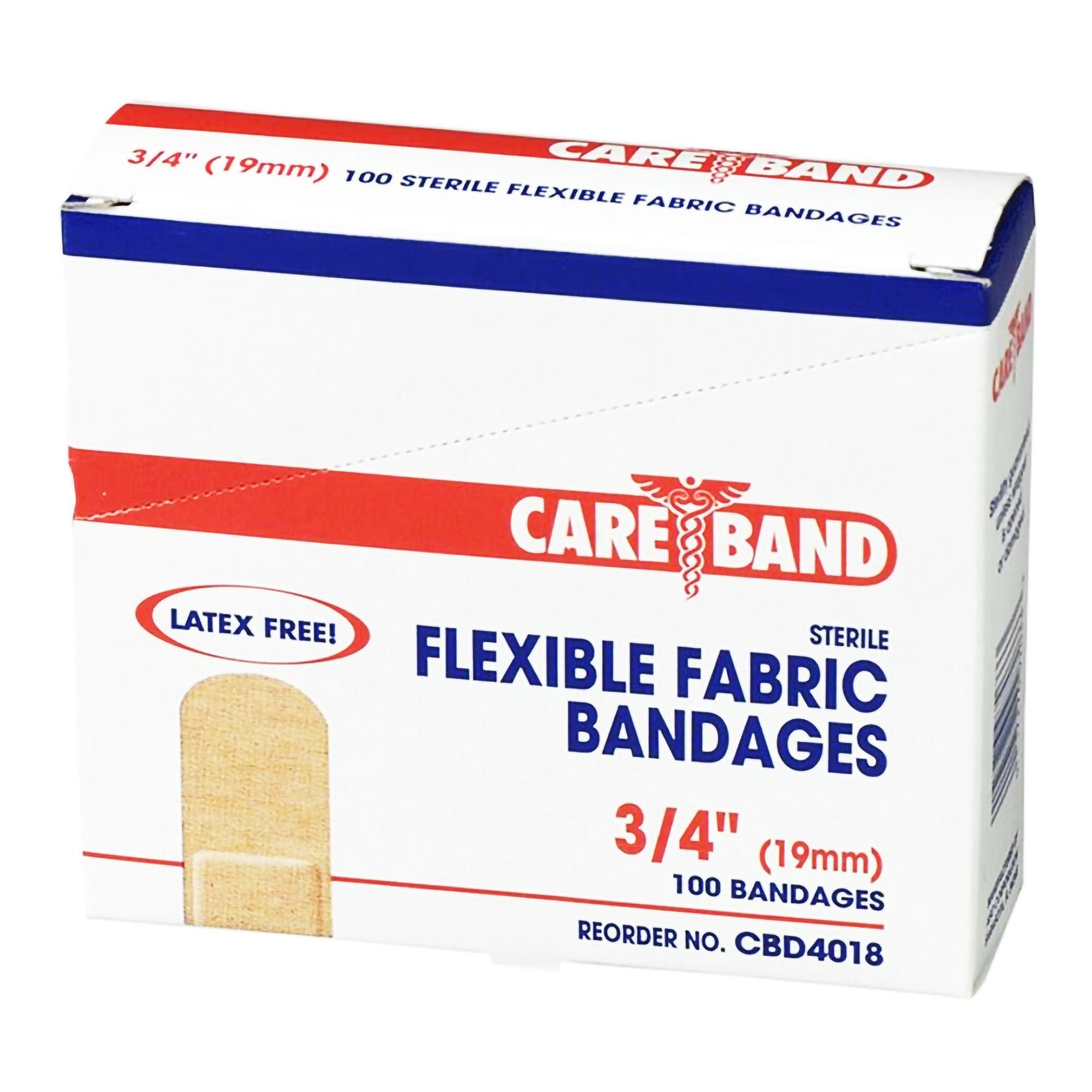 ASO LLC - CBD4018-012-000 Careband™ Tan Fabric Adhesive Strip