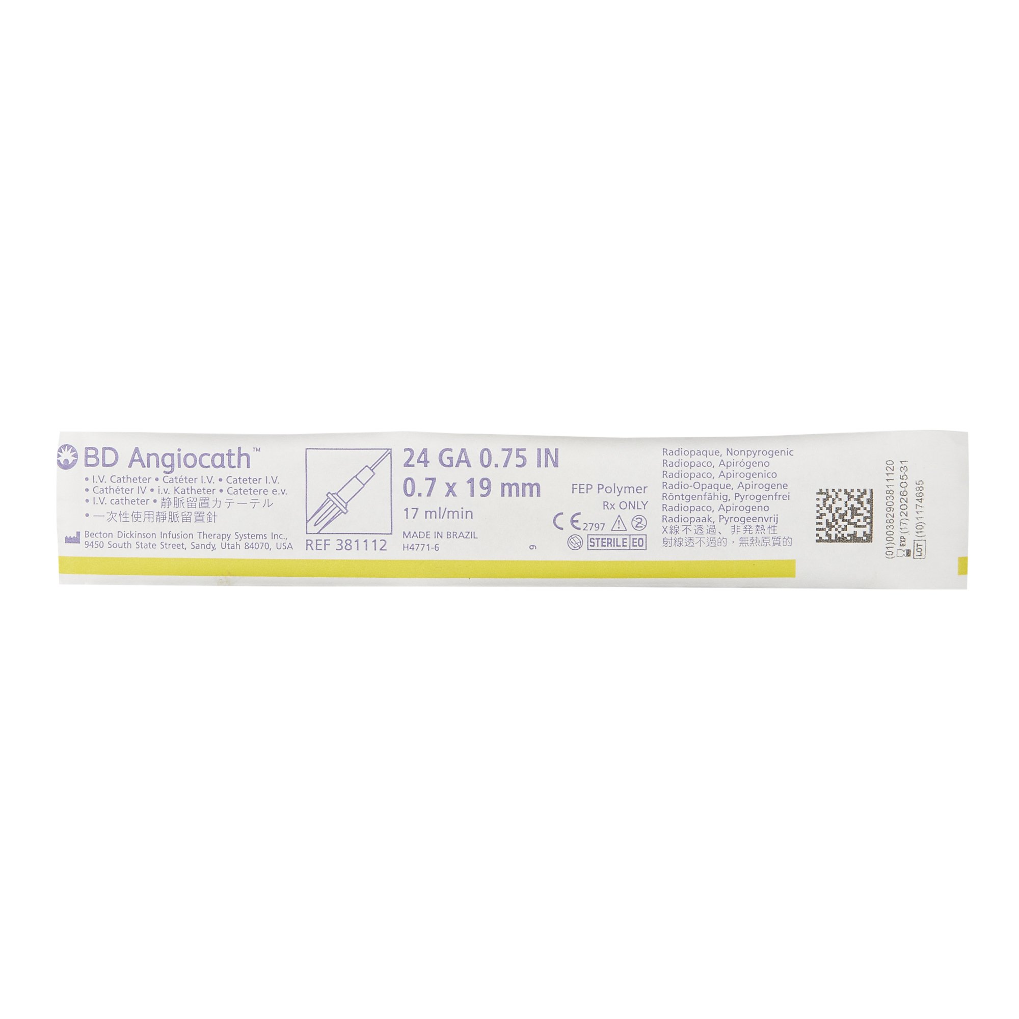 BD 381112 - 1/Each, 50/Box, 200/Case