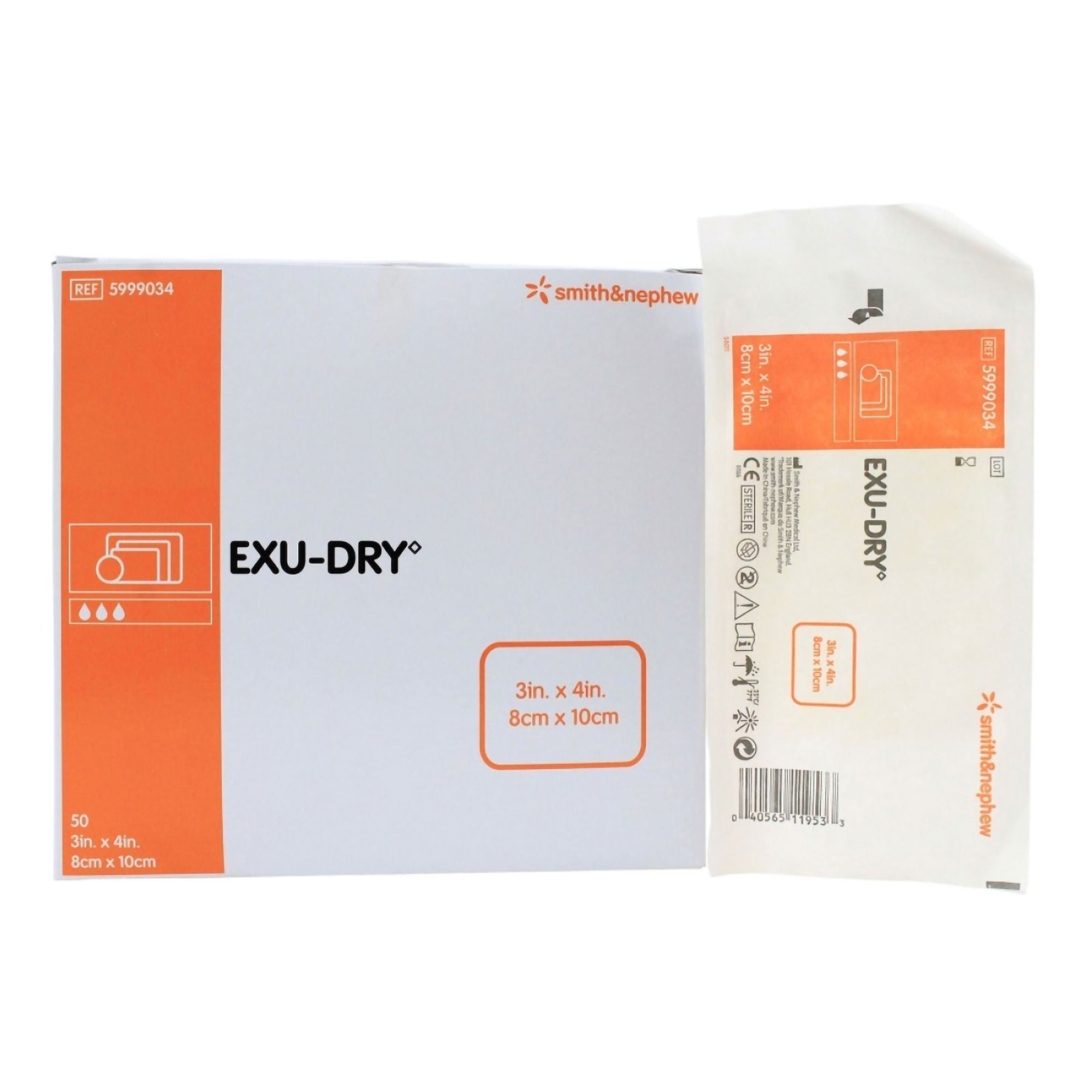 Smith & Nephew - 5999034 Smith & Nephew Exu-Dry Anti-Shear Super Absorbent Dressing