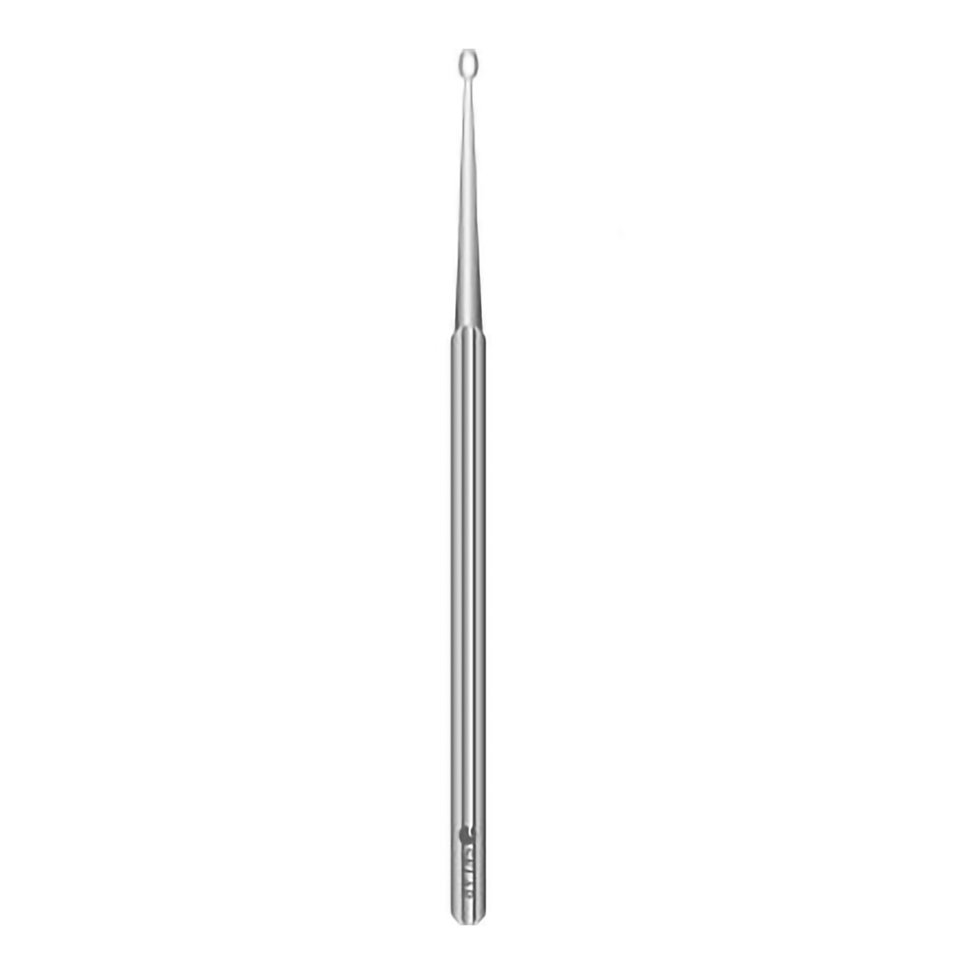 Sklar - 96-1006 Ear Curette Sklar® 5-3/4 Inch Length Solid Round Handle 4 mm Tip Straight Blunt Loop Tip