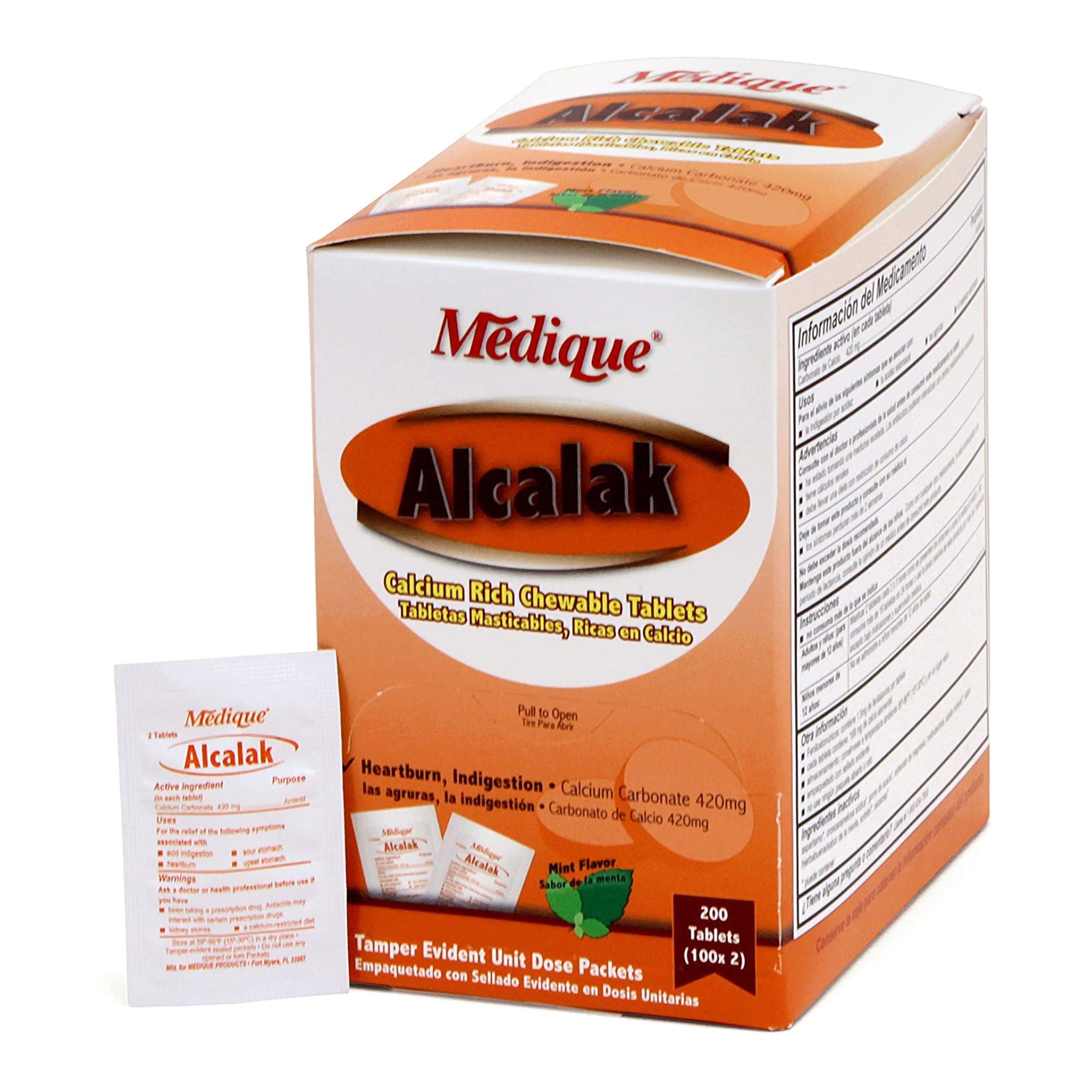 Medique Products - 10147 Alcalak Calcium Carbonate Antacid