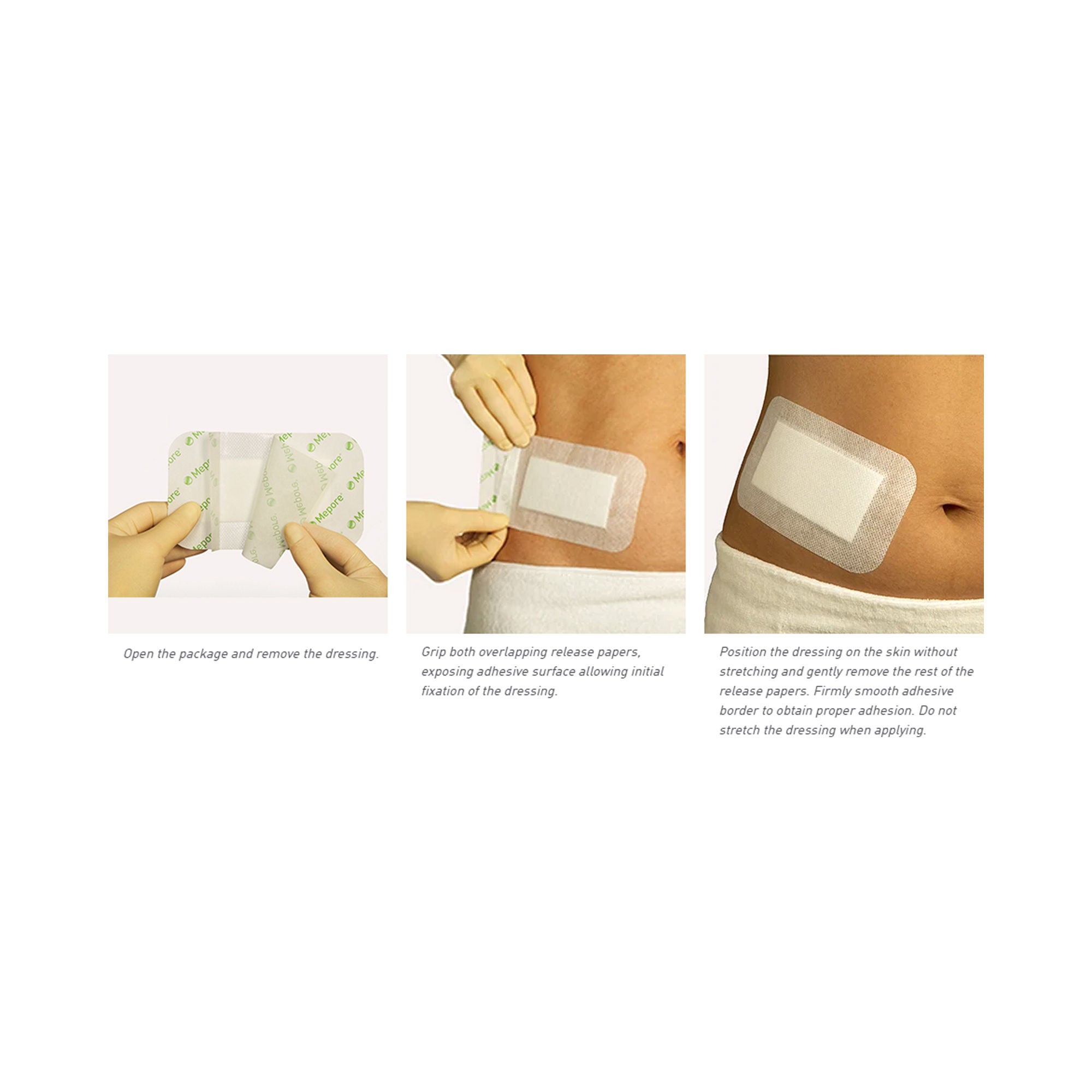 Molnlycke - 671400 Composite Dressing Mepore® 3-1/2 X 14 Inch Rectangle Sterile