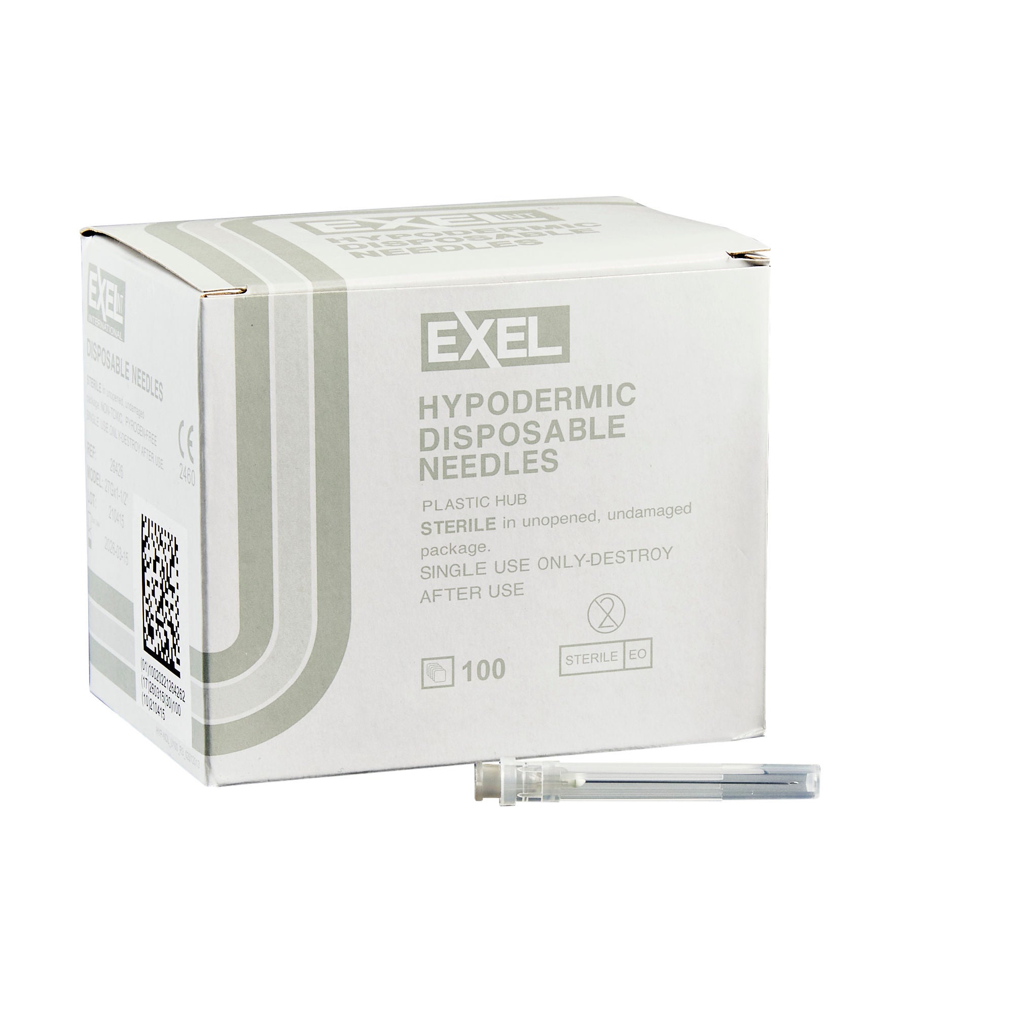 AirTite Products - 26426 Hypodermic Needle EXELInt® 1-1/2 Inch Length 27 Gauge Regular Wall Without Safety