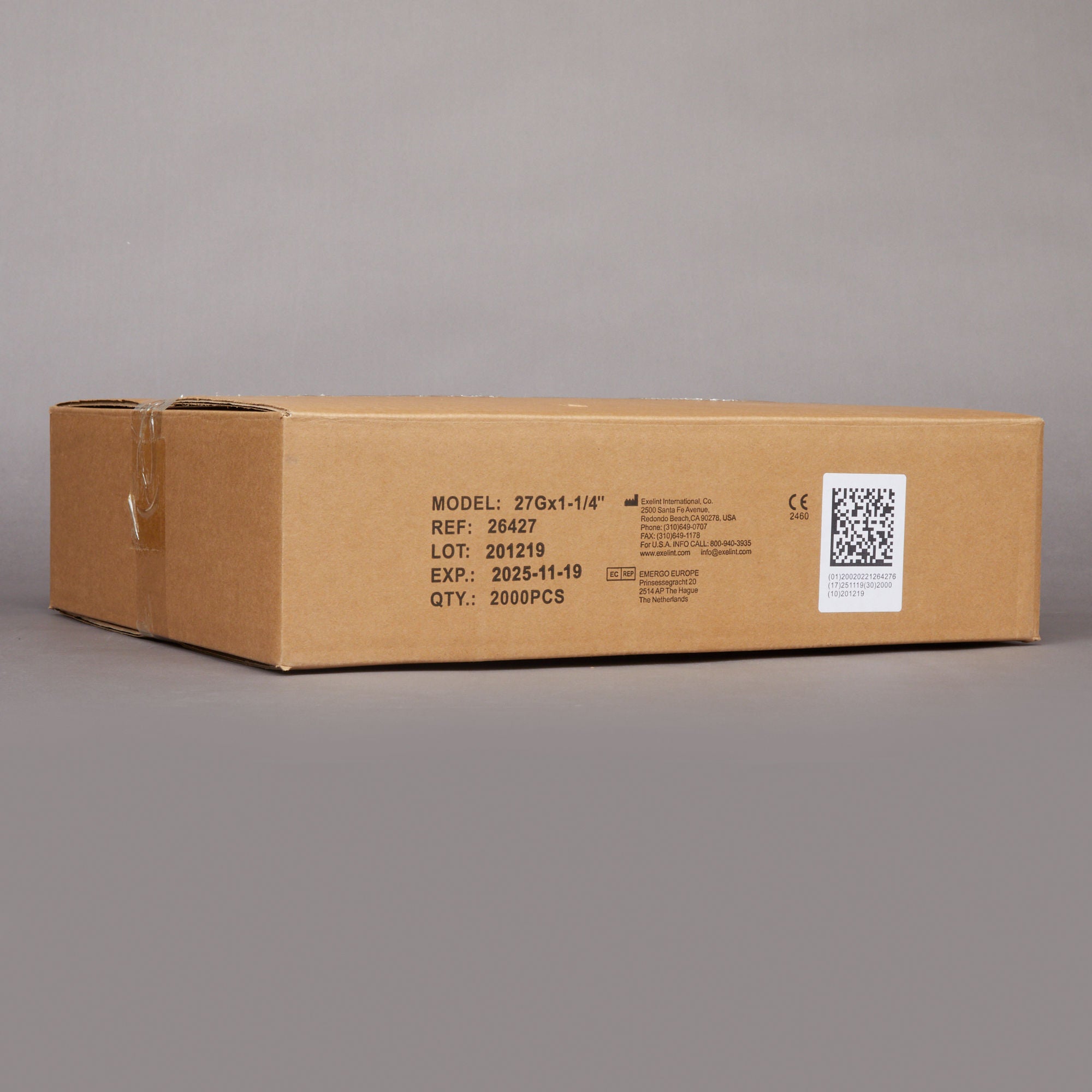 AirTite Products - 26427 Hypodermic Needle EXELInt® 1-1/4 Inch Length 27 Gauge Regular Wall Without Safety