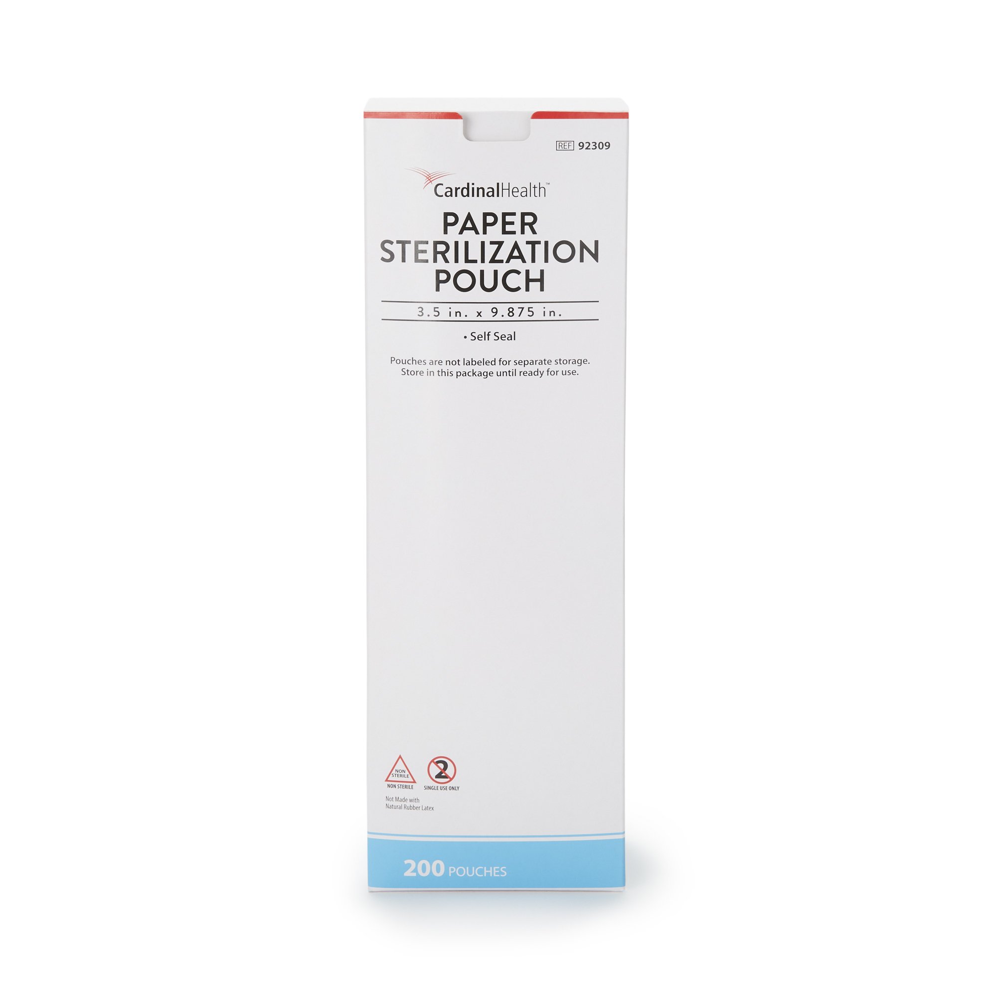 Cardinal 92309 - Cardinal Health™ Sterilization Pouch, 3.5 x 9.875 Inch - 200/Pack, 800/Case