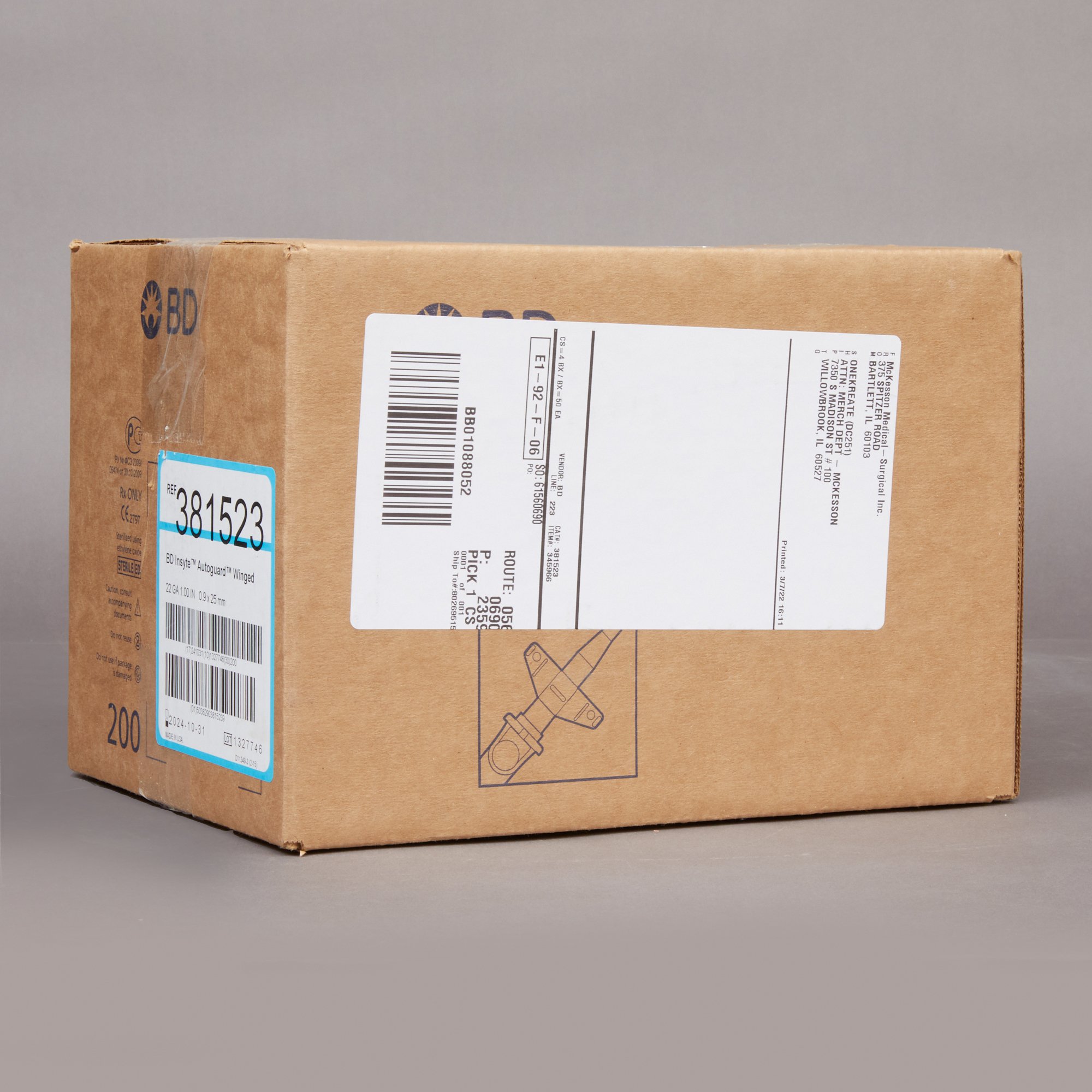 BD - 381523 Insyte™ Autoguard™ Peripheral IV Catheter