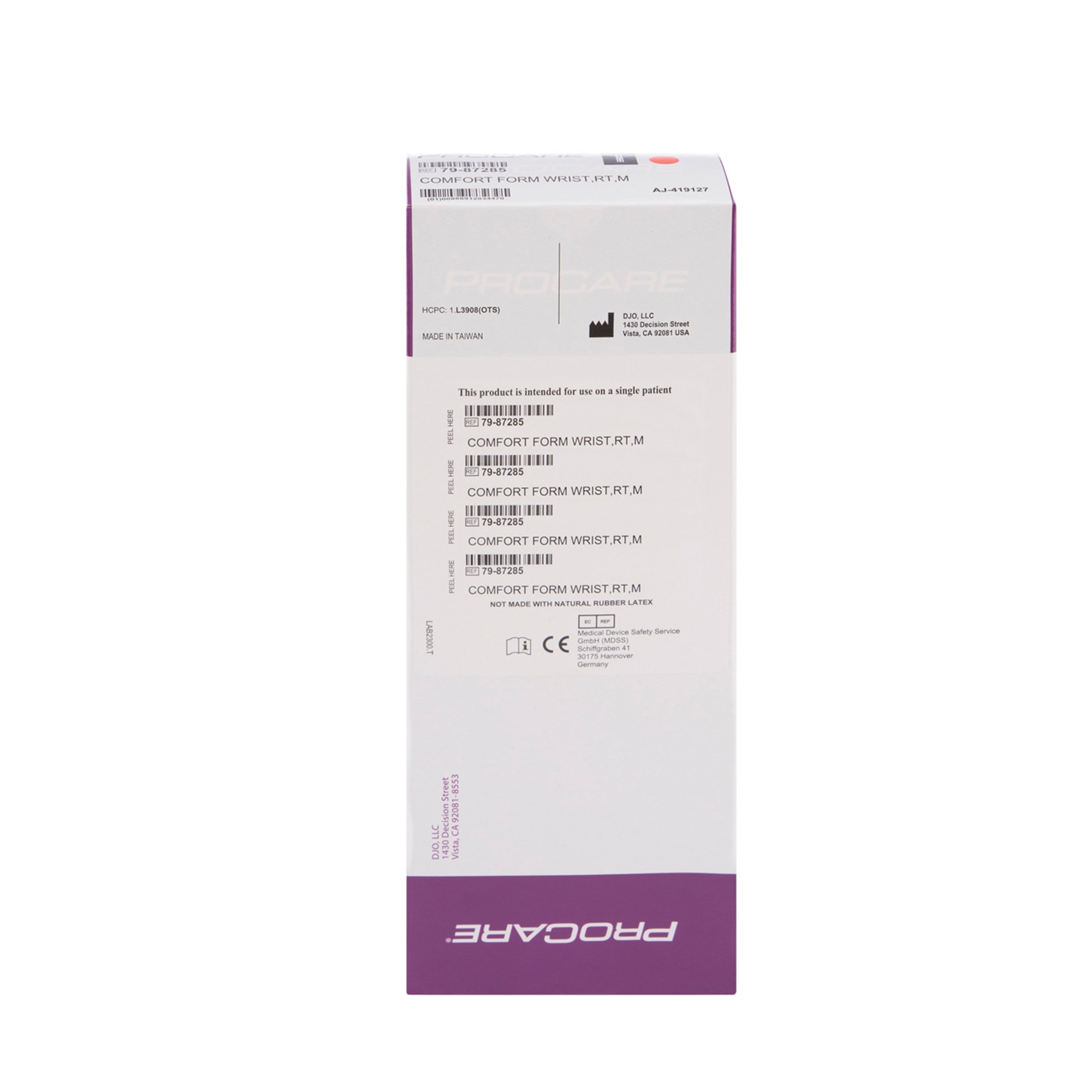 DJO - 79-87285 ProCare® ComfortForm™ Wrist Brace with Palmar Stay