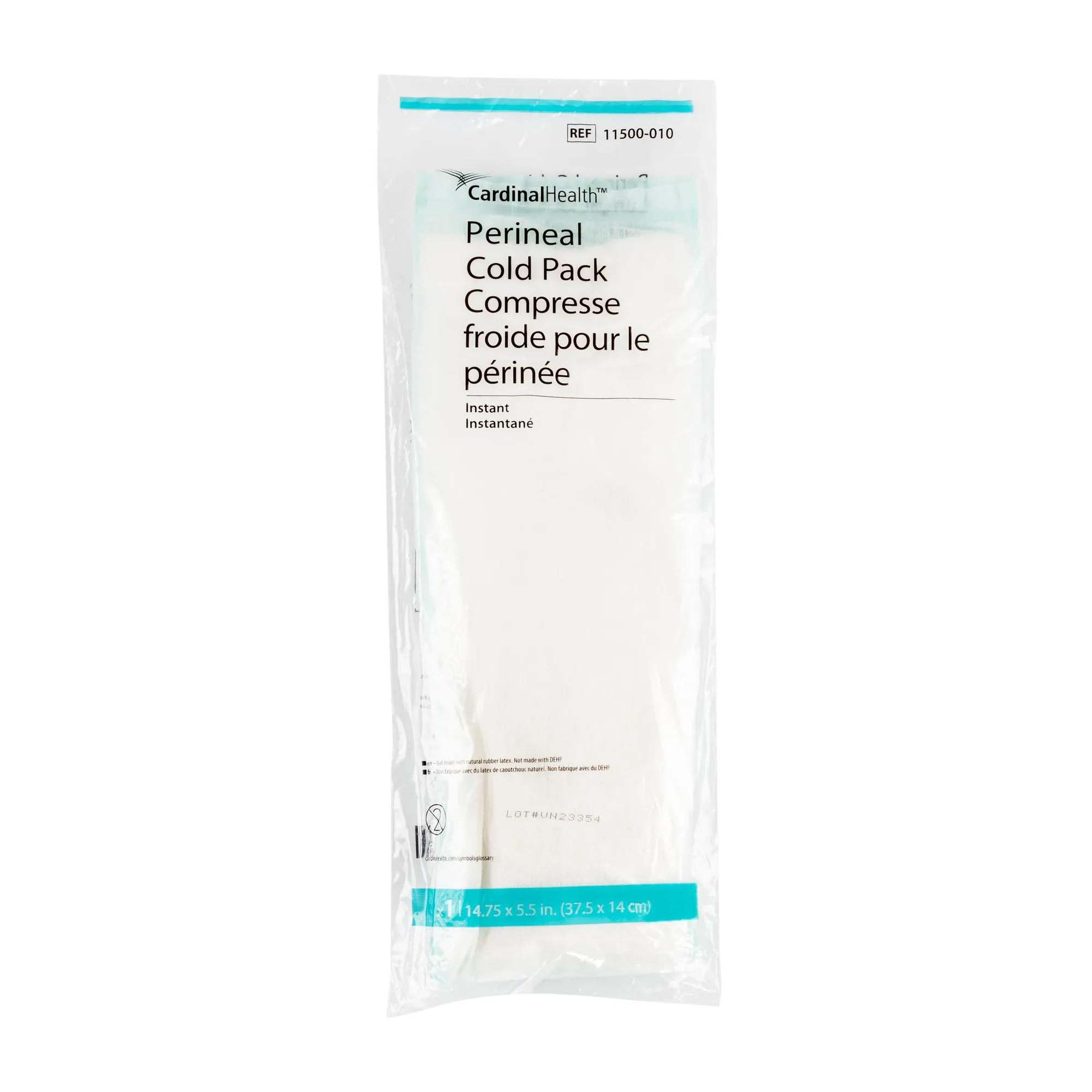 Cardinal - 11500-010 Instant Cold Pack Cardinal Health™ Standard Perineal One Size Fits Most 4 X 12-1/2 Inch Fabric / Ammonium Nitrate / Water Disposable