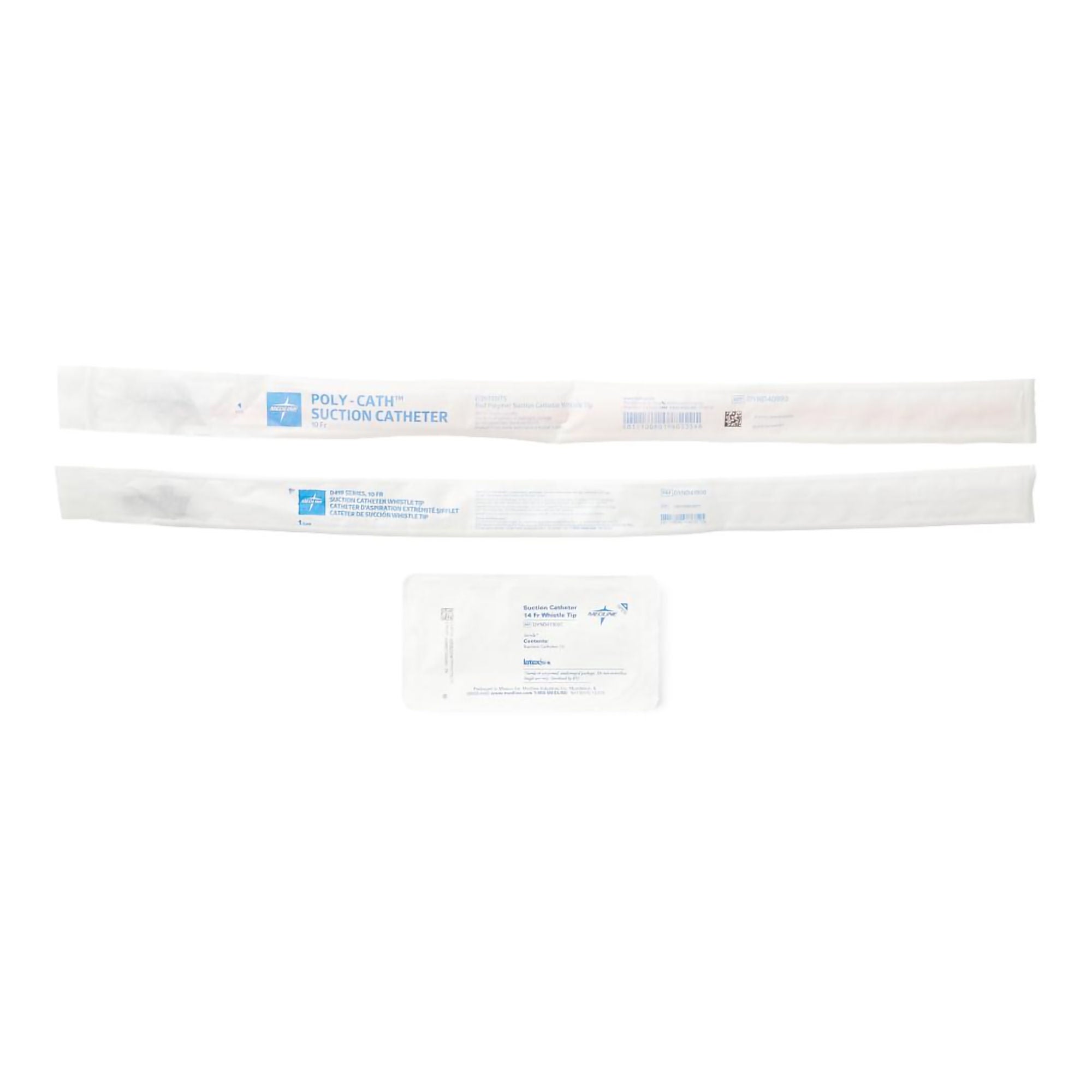 Medline - DYND41900 Suction Catheter Medline Whistle Tip Open Style Directional Control Valve 10 Fr. Sterile