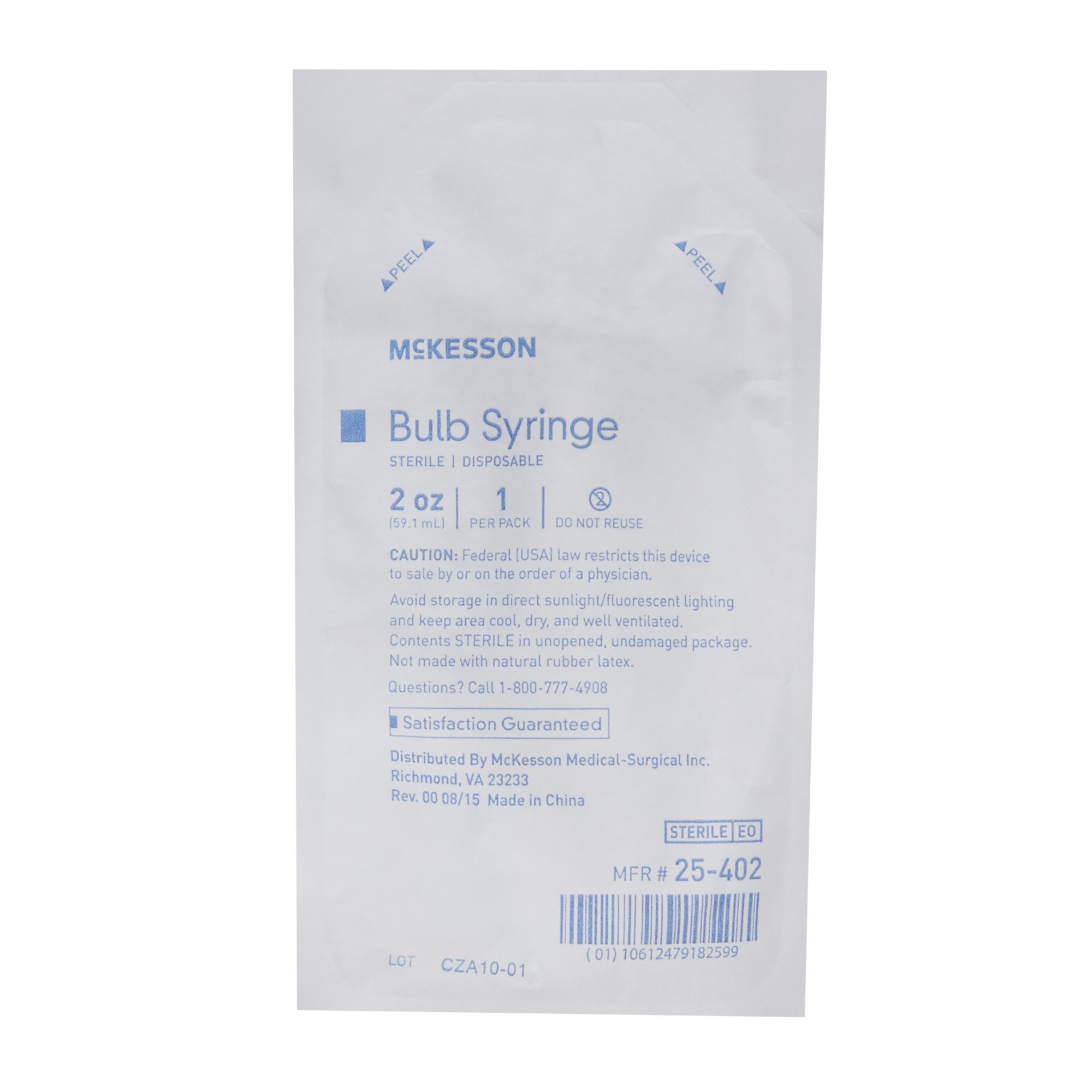 McKesson Brand - 25-402 McKesson Ear / Ulcer Bulb Syringe