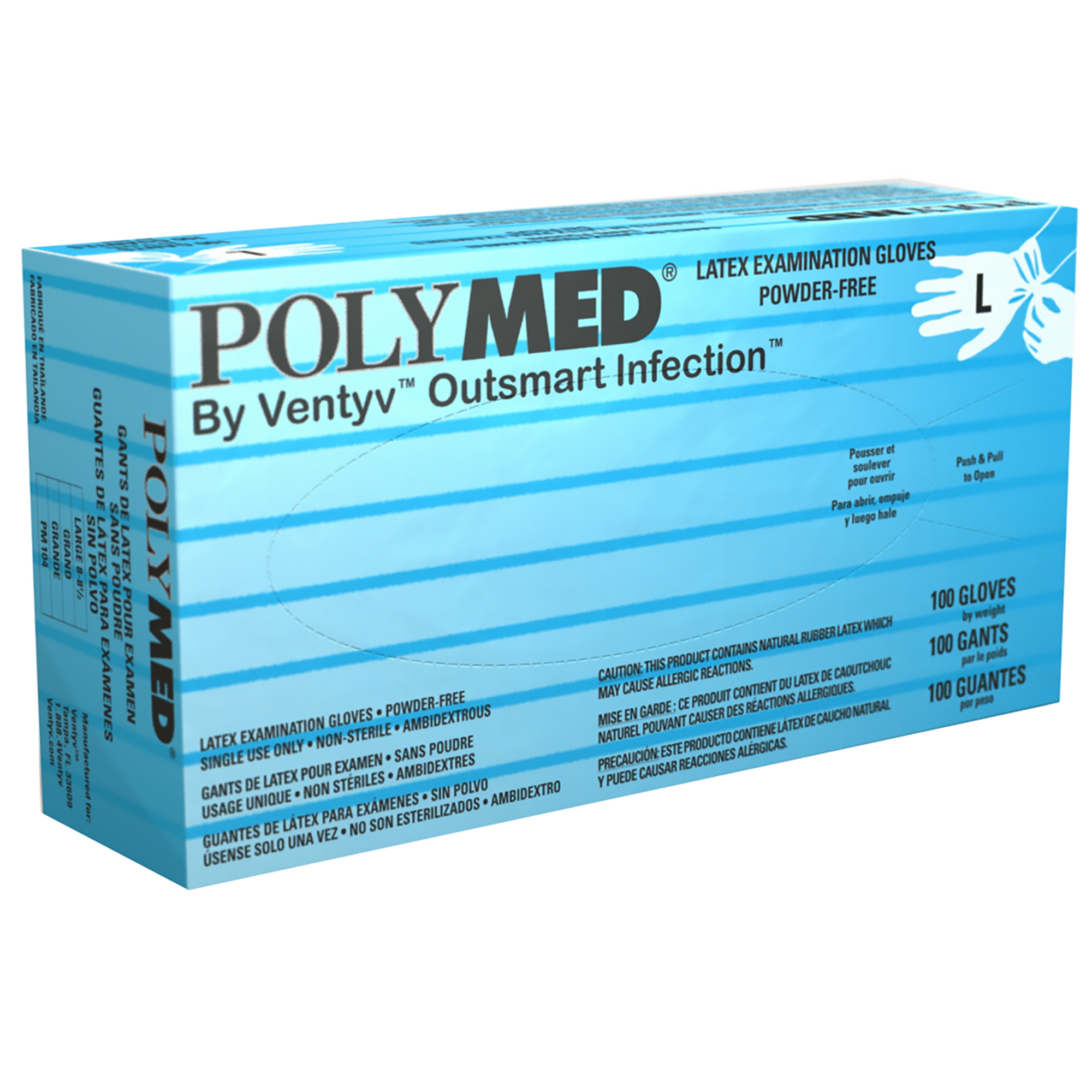 Ventyv - PM104 Polymed® Latex Exam Glove