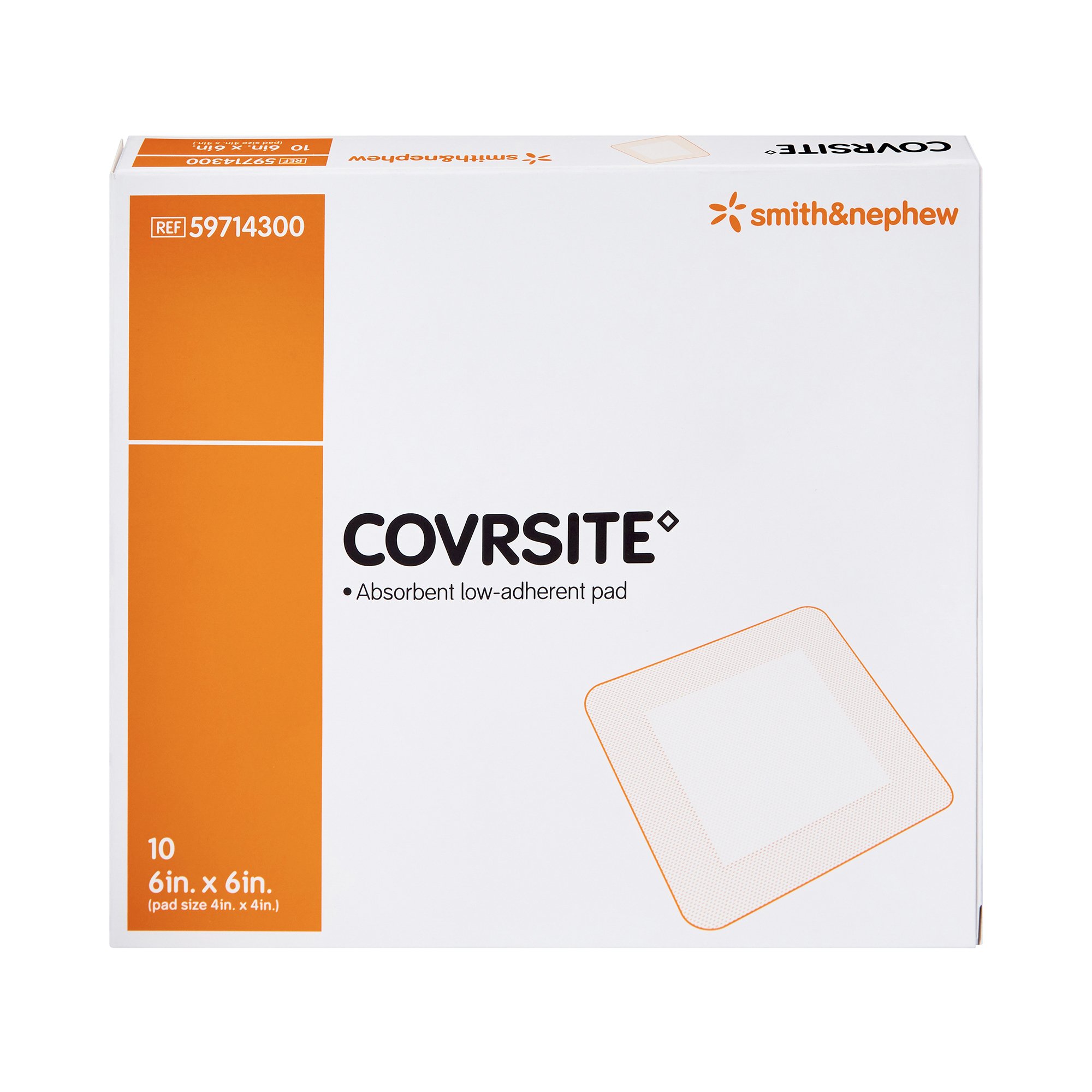 Smith & Nephew 59714300 - Covrsite Composite Dressing, 6 x 6 Inch - 1/Each, 10/Box, 100/Case