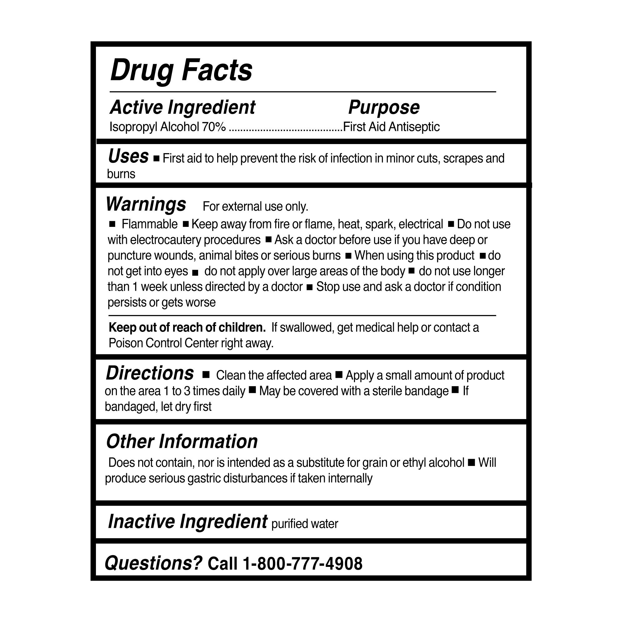 McKesson Brand - 23-A0023 McKesson Isopropyl Alcohol Antiseptic