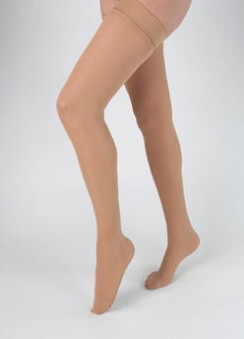 Carolon Company - 211212 Compression Stocking Health Support® Thigh High Size B Beige Closed Toe