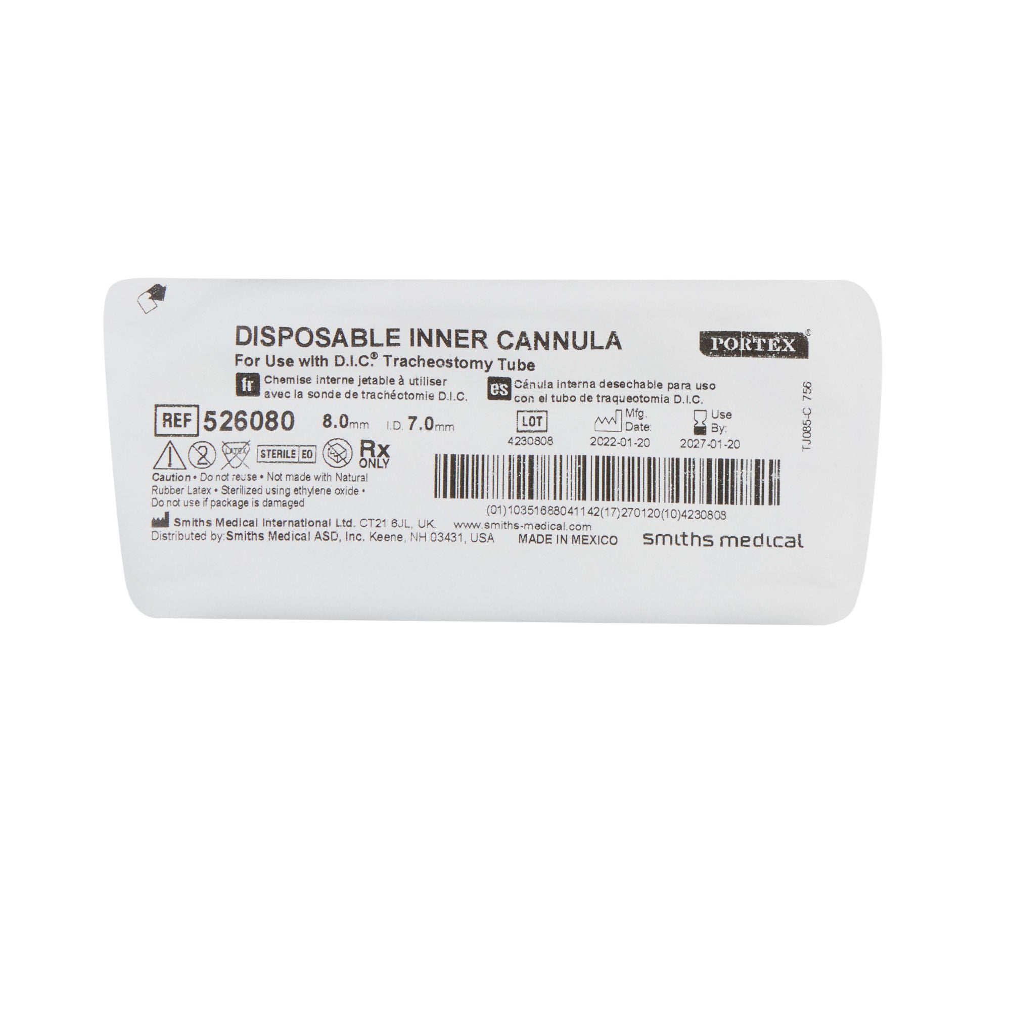 ICU Medical FKA Smiths Medical - 526080 Spare Inner Cannula Flex D.I.C®