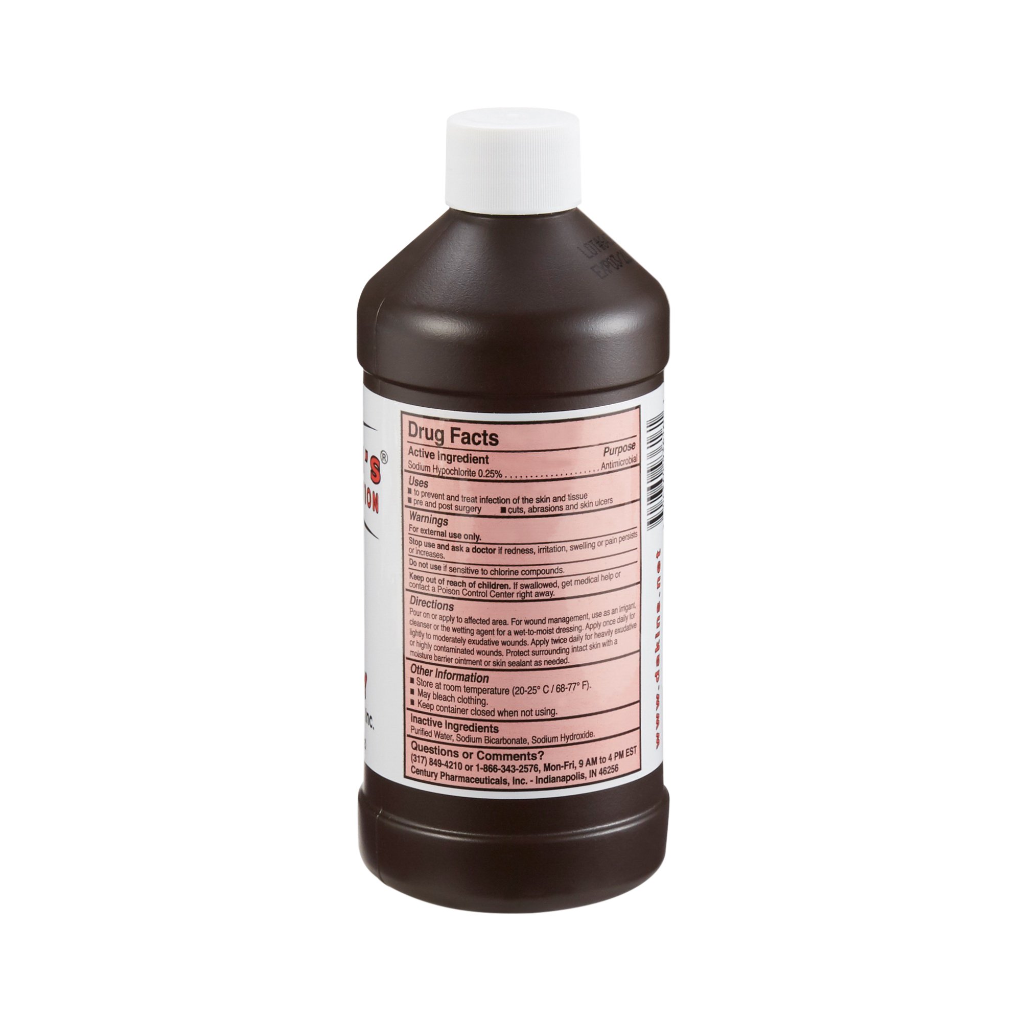 Century Pharmaceutical - 00436093616 Dakins® Solution Half Strength Antimicrobial Wound Cleanser