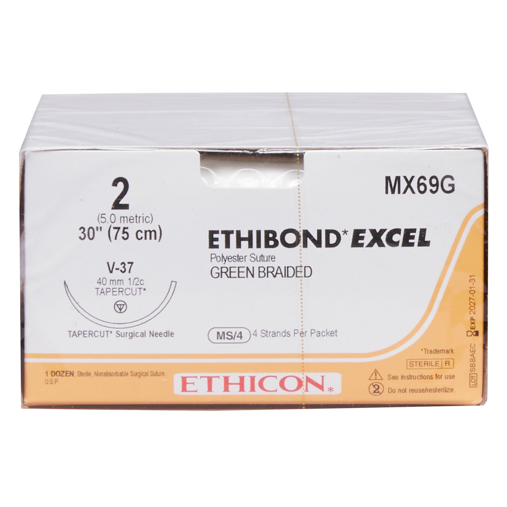 J & J Healthcare Systems - MX69G Ethibond™ Excel Suture with Needle