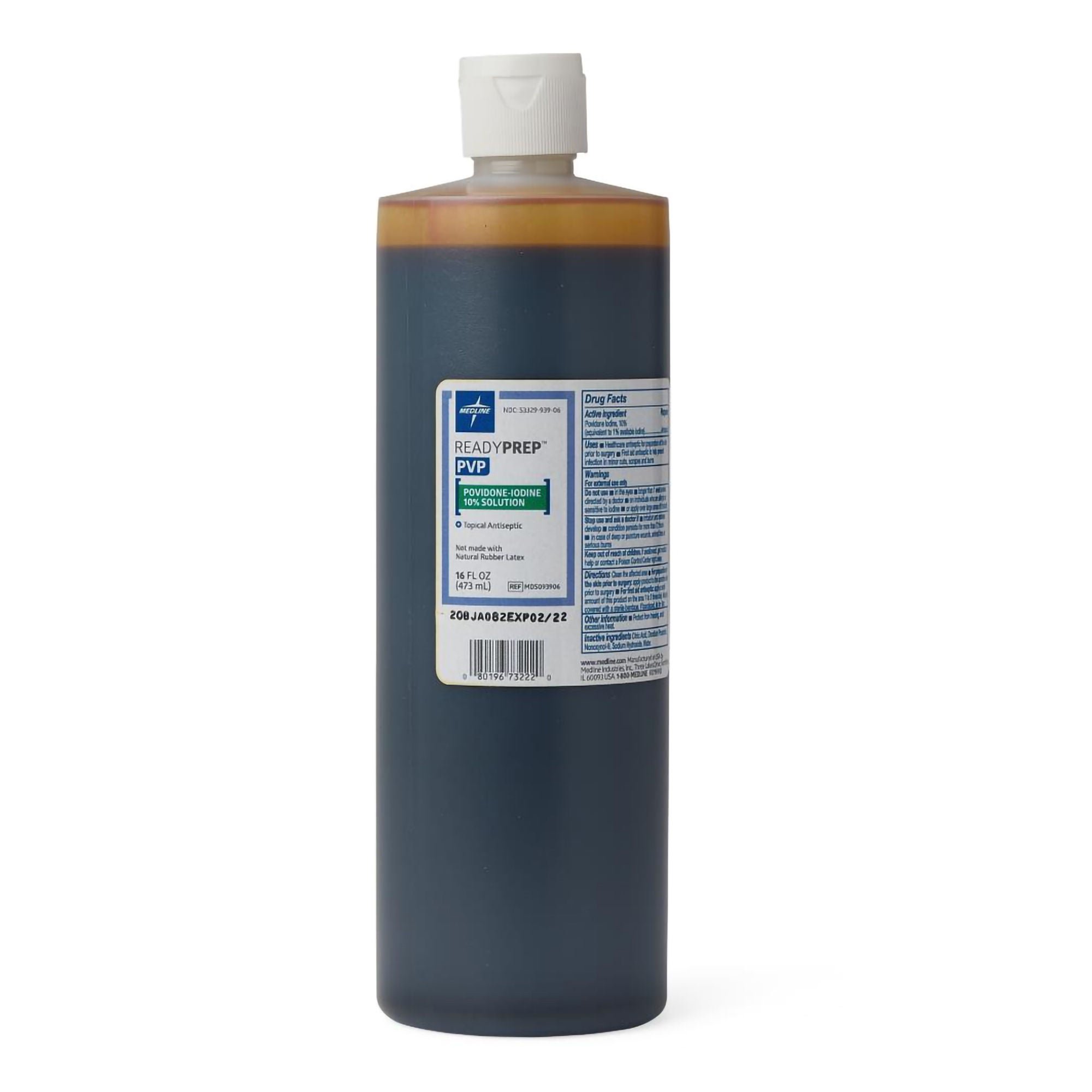 Medline - MDS093906 Skin Prep Solution ReadyPrep™ 16 oz. Bottle 10% Strength Povidone-Iodine NonSterile