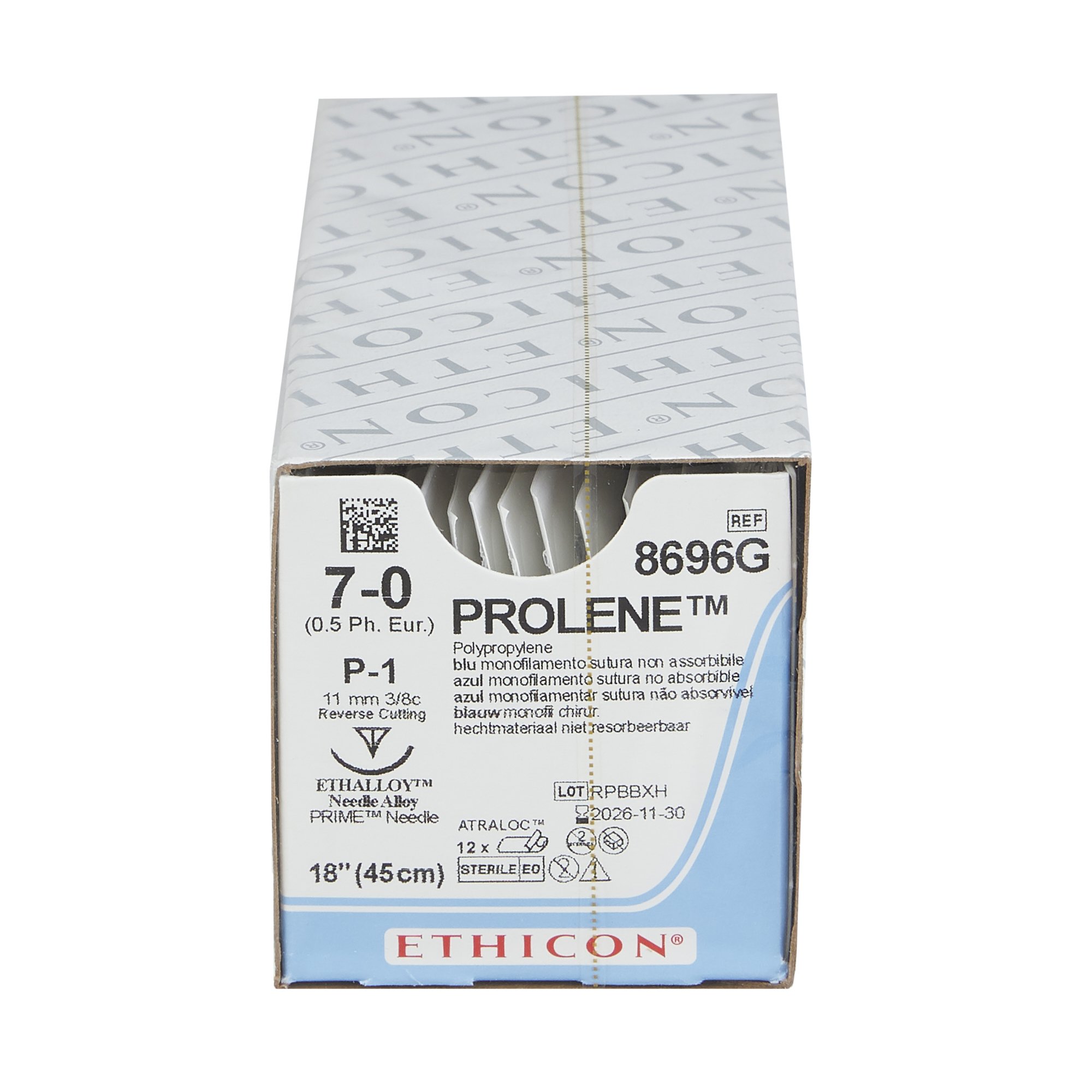 J & J Healthcare Systems 8696G - Prolene™ Suture with Needle - 12/Dozen, 12/Box
