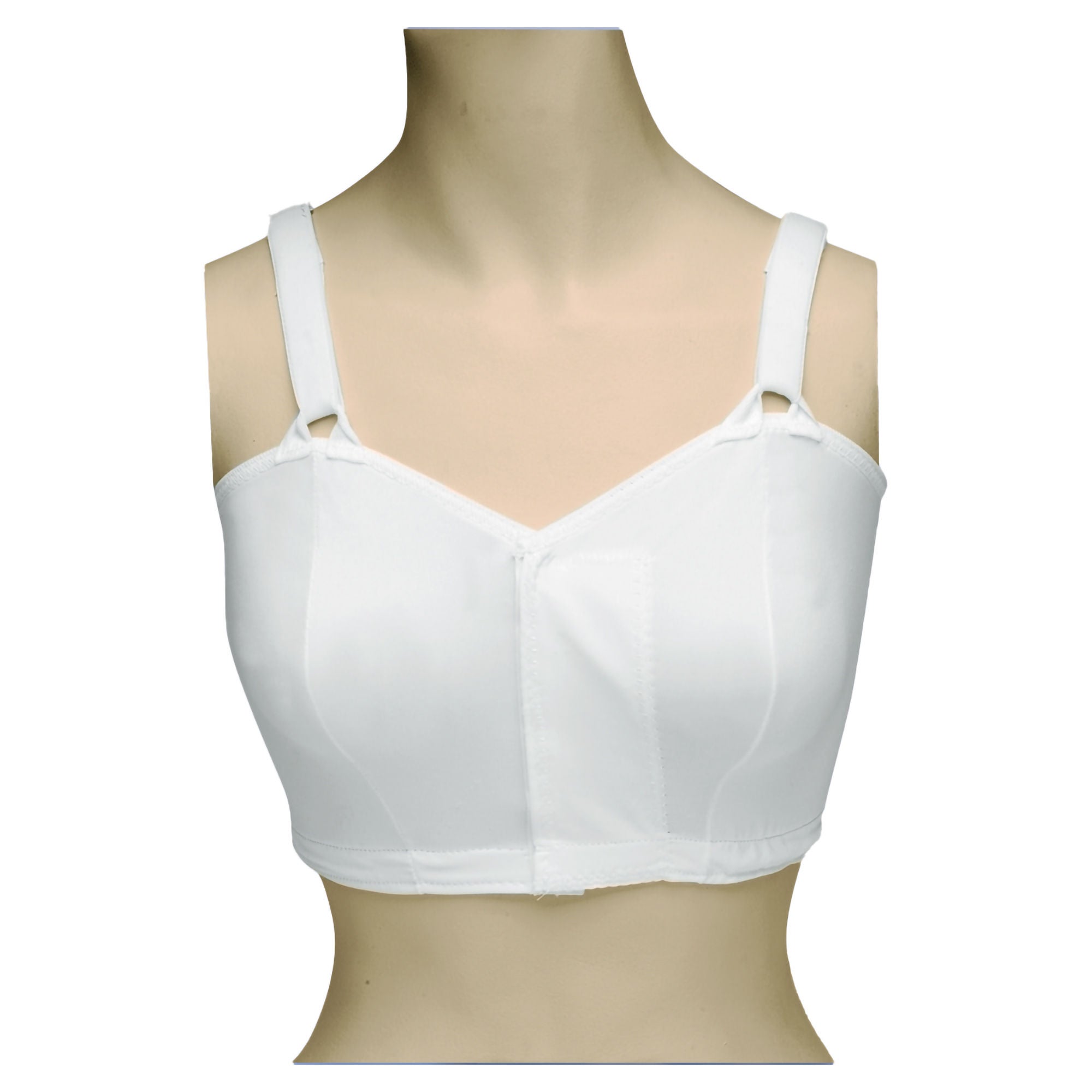 DeRoyal - M5001-XXXL Post-Surgical Bra 50 to 52 Inch Chest 3X-Large White Front Hook and Loop Closure Drain Holders