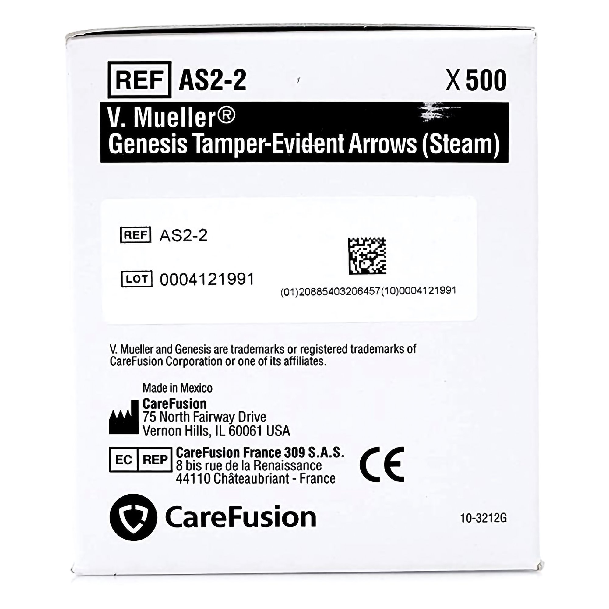 V. Mueller AS23 - Genesis™ Tamper Evident Arrow for Steam Sterilization - 1000/Box